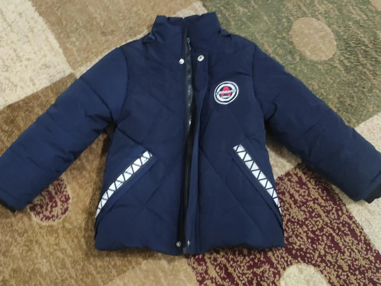 Navy Blue Padded Kids' Jacket