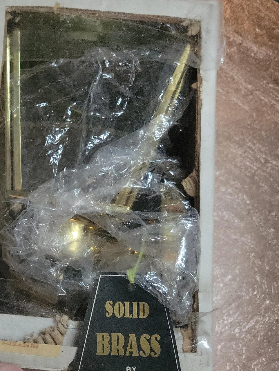 Solid Brass Porch Light - New in Box!