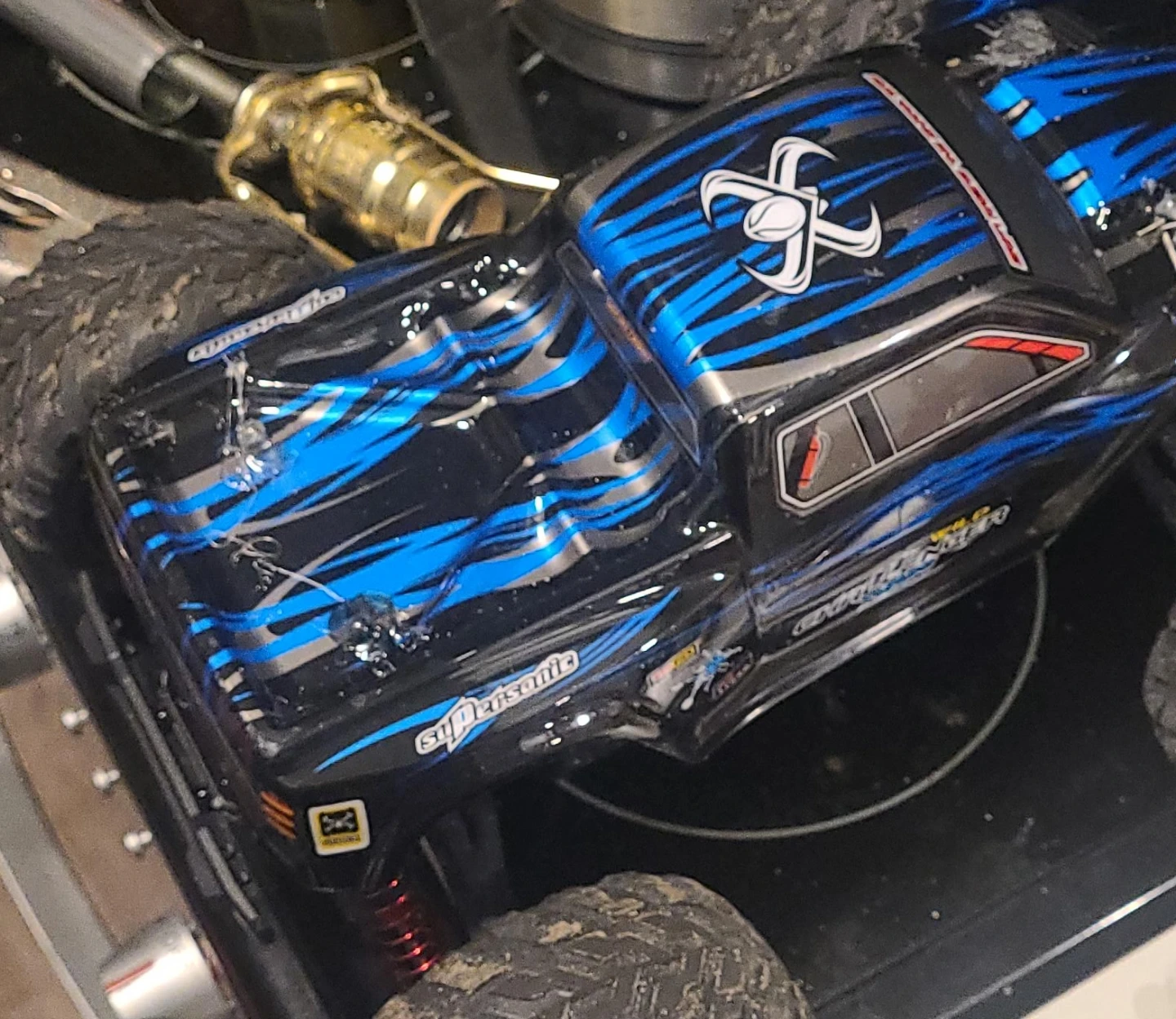 Supersonic RC Monster Truck - Blue & Black