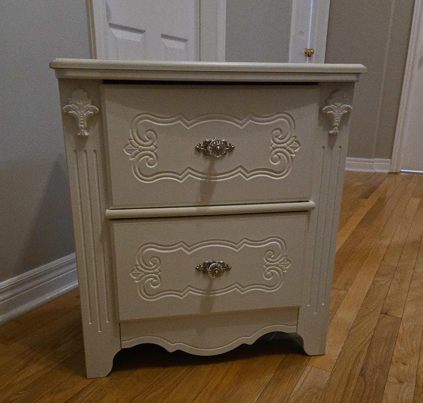 White Drawer Nightstand