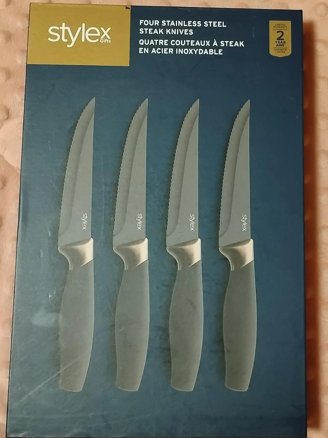 Stylex Stainless Steel Steak Knives Set - 4 Pieces