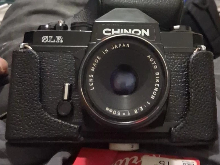 Chinon SLR Camera with Auto Rikenon 50mm Lens🥕