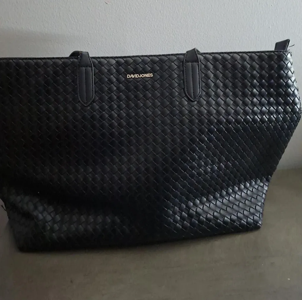 DAVIDJONES Black Tote Bag