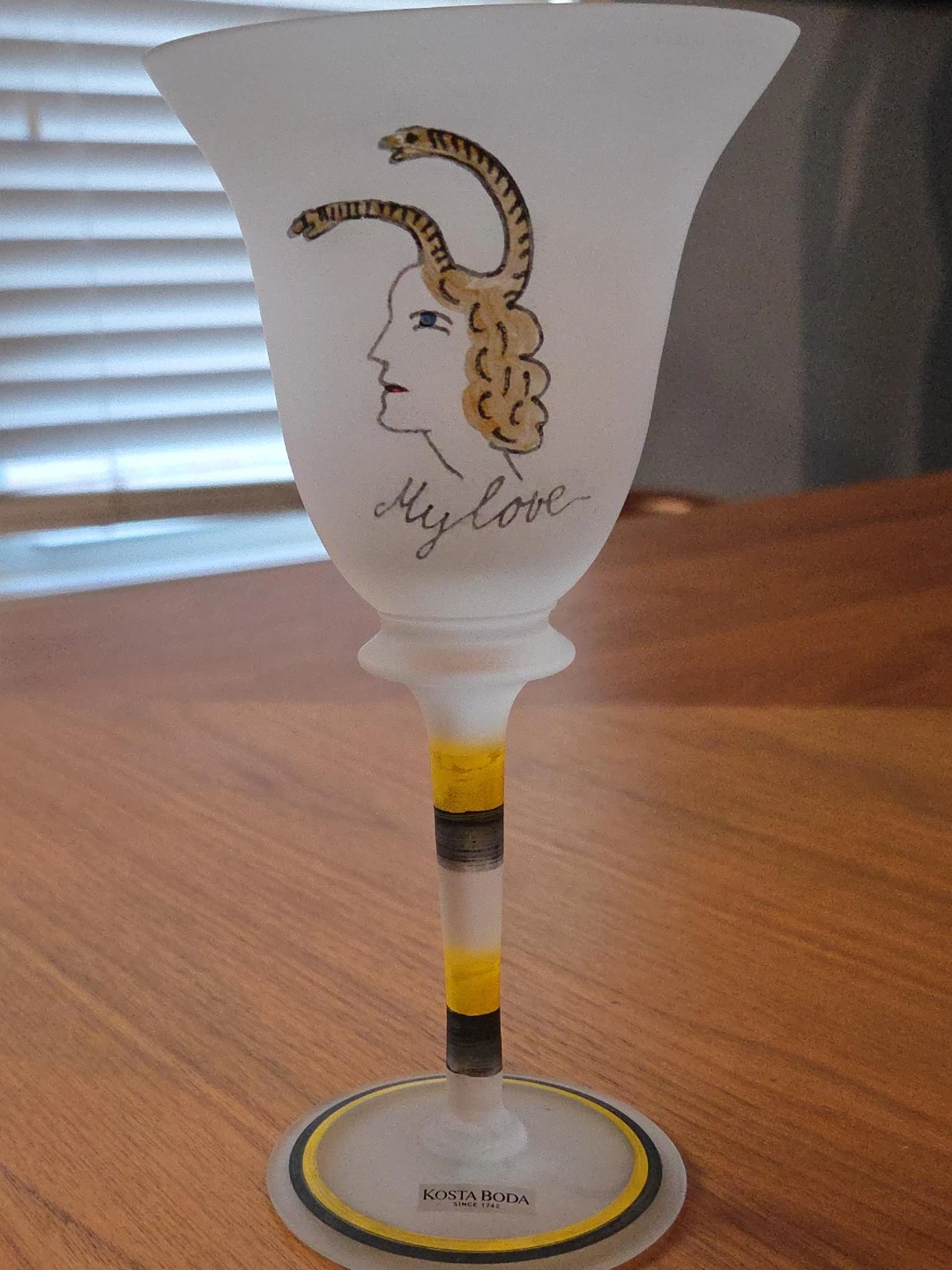 Kosta Boda 'My Love' Wine Glass