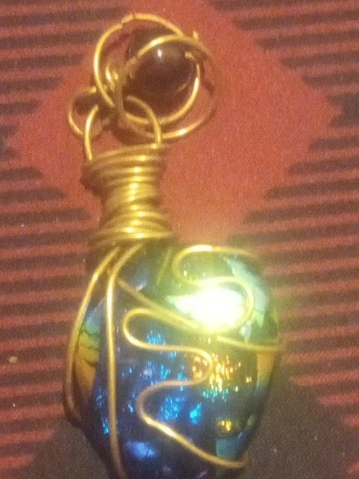 Handmade Wire Wrapped Heart Pendant