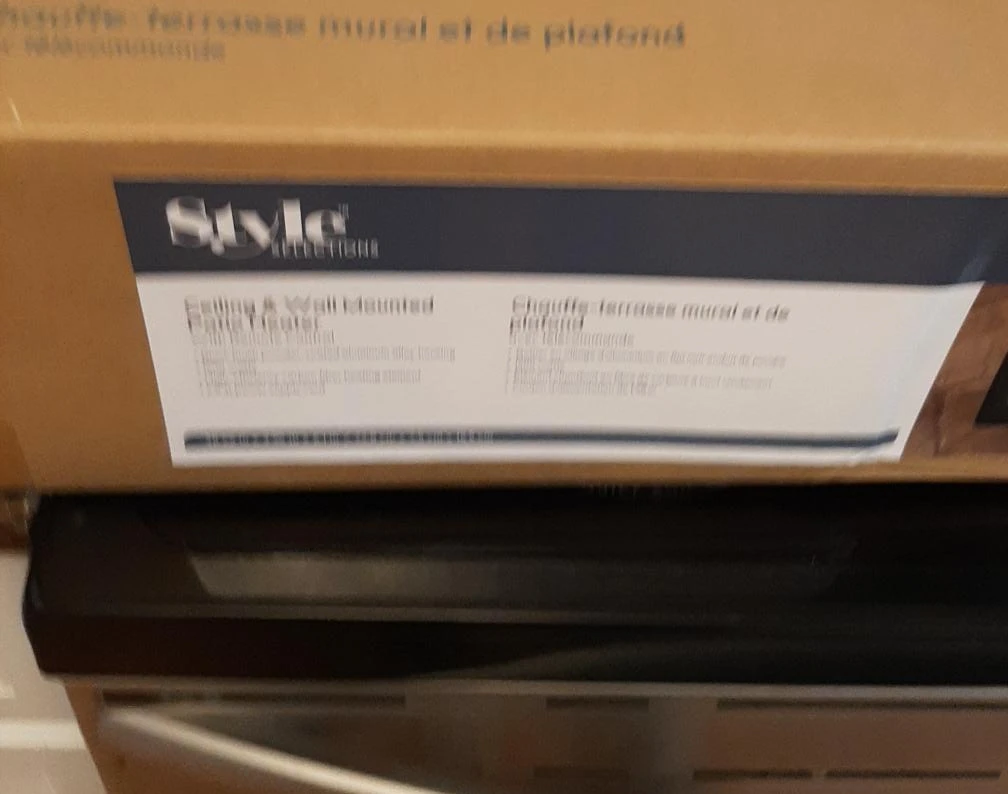 Style Selections Ceiling & Wall Mounted Patio Heater