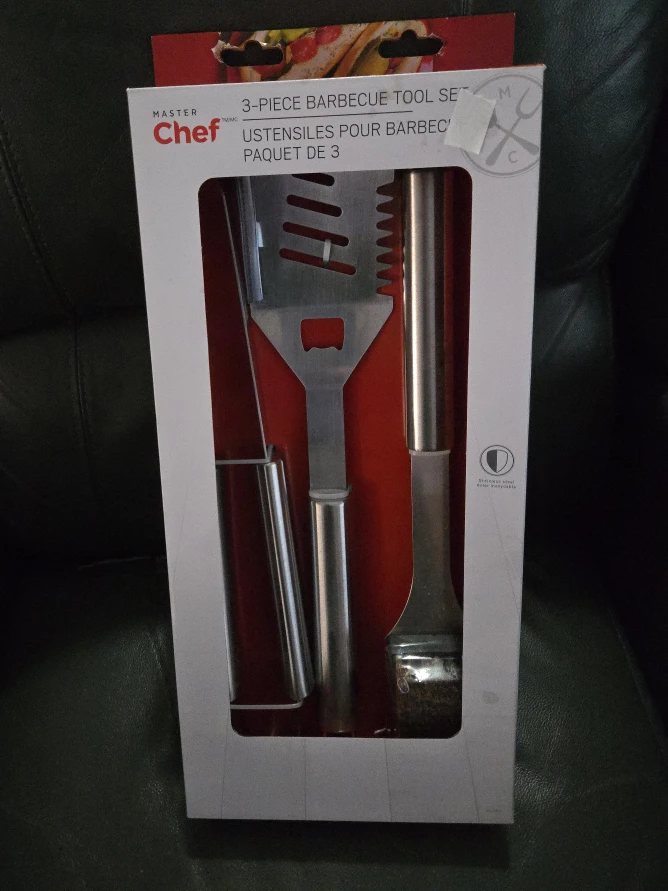 Master Chef 3-Piece BBQ Tool Set - New