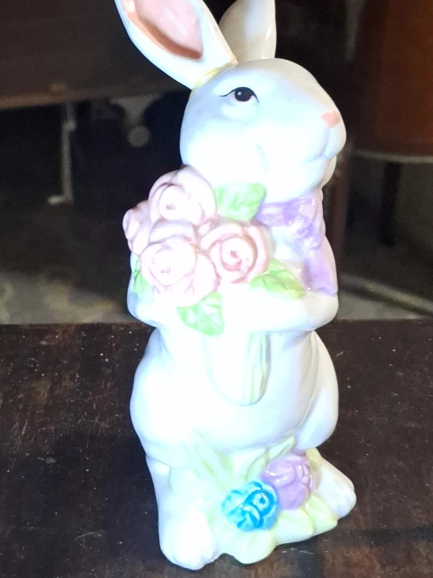 Ceramic Easter Bunny Figurine