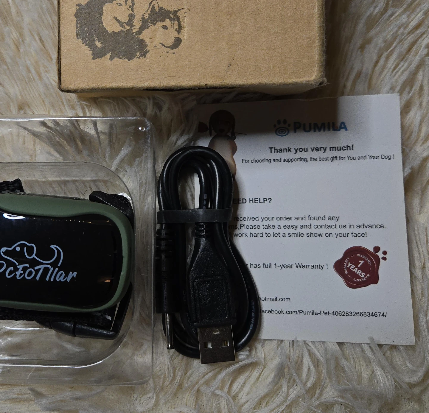 Pumila OctoTllar Dog Training Collar - New in Box