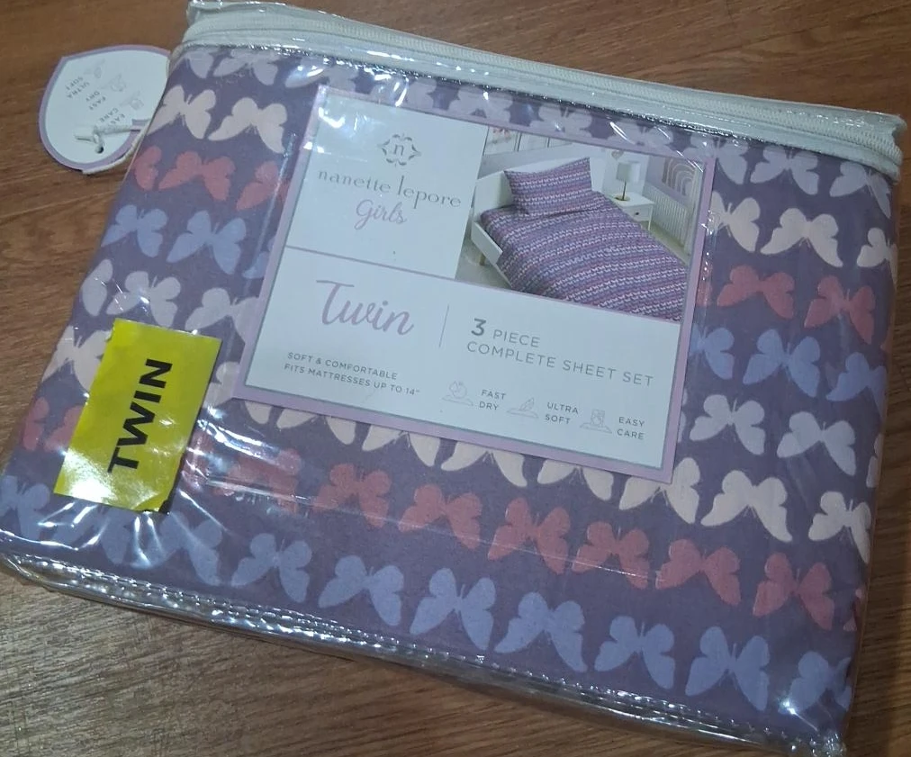 New Nanette Lepore Girls Twin Sheet Set