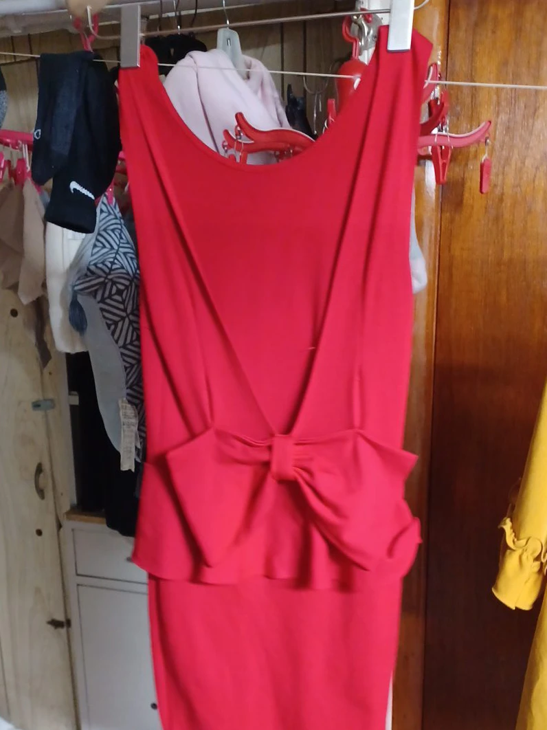 Red Peplum Dress