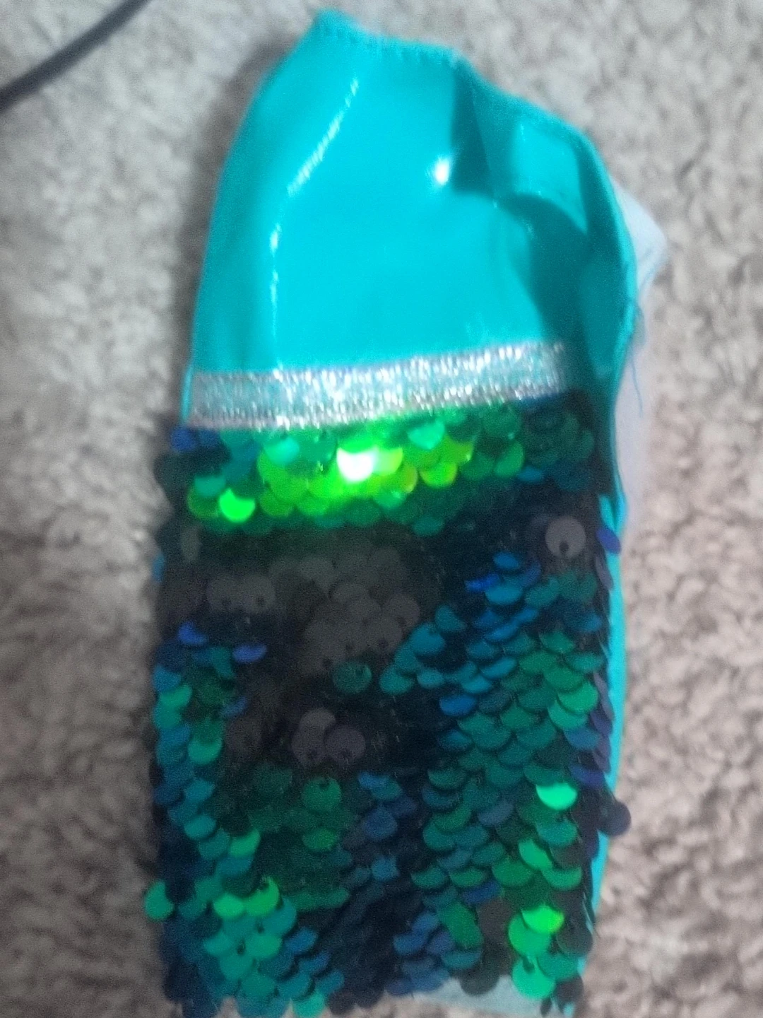 Turquoise Sequined Item
