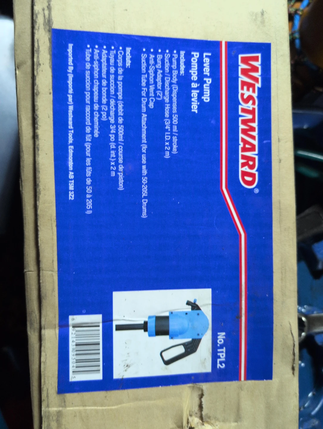Westward Lever Pump - New in Box
