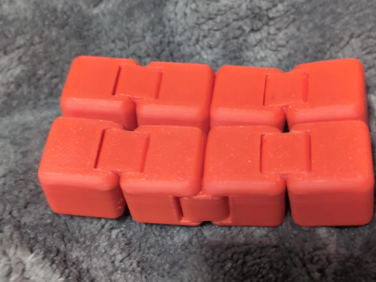 Red Infinity Fidget Cube