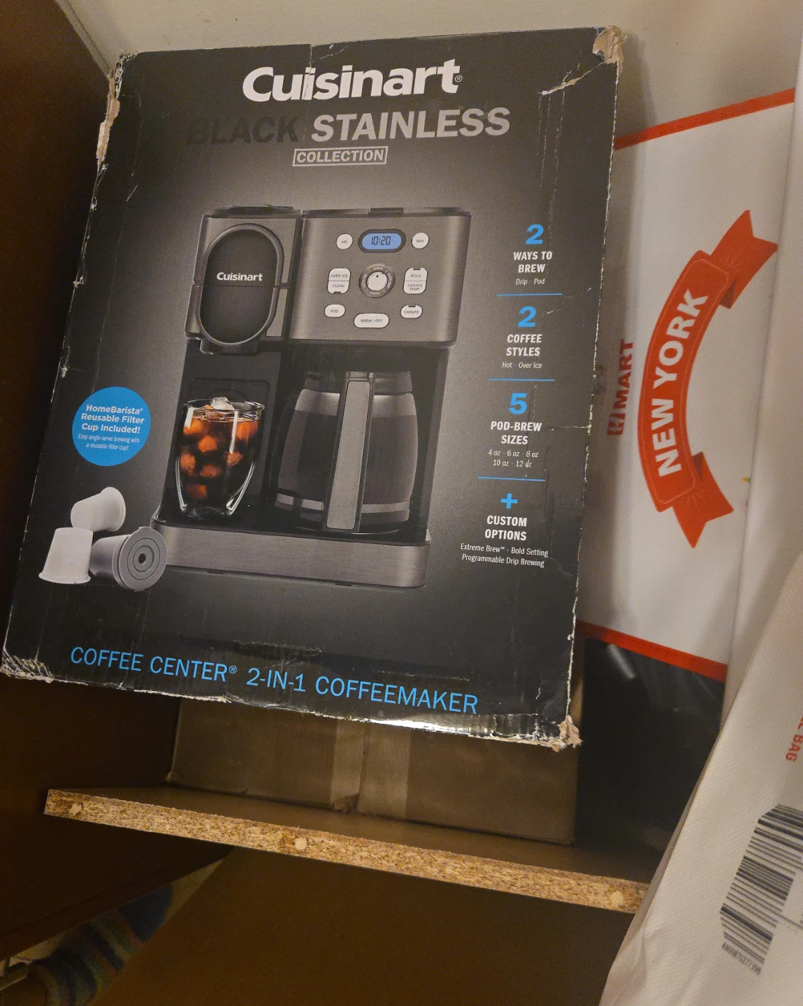 Cuisinart Black Stainless Coffee Center 2-in-1 Coffeemaker