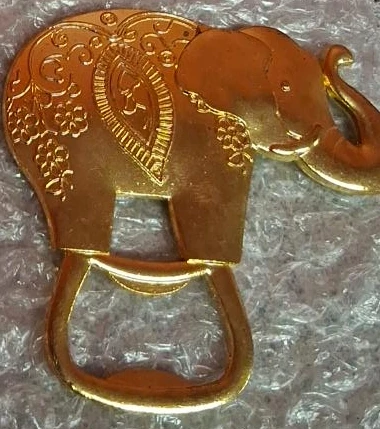 Gold Elephant Bottle Opener