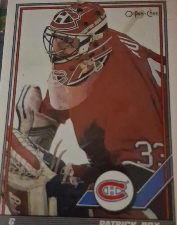 O-Pee-Chee Patrick Roy Hockey Card