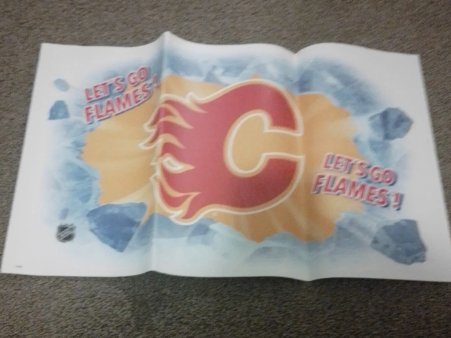 Calgary Flames "Let's Go Flames!" Poster