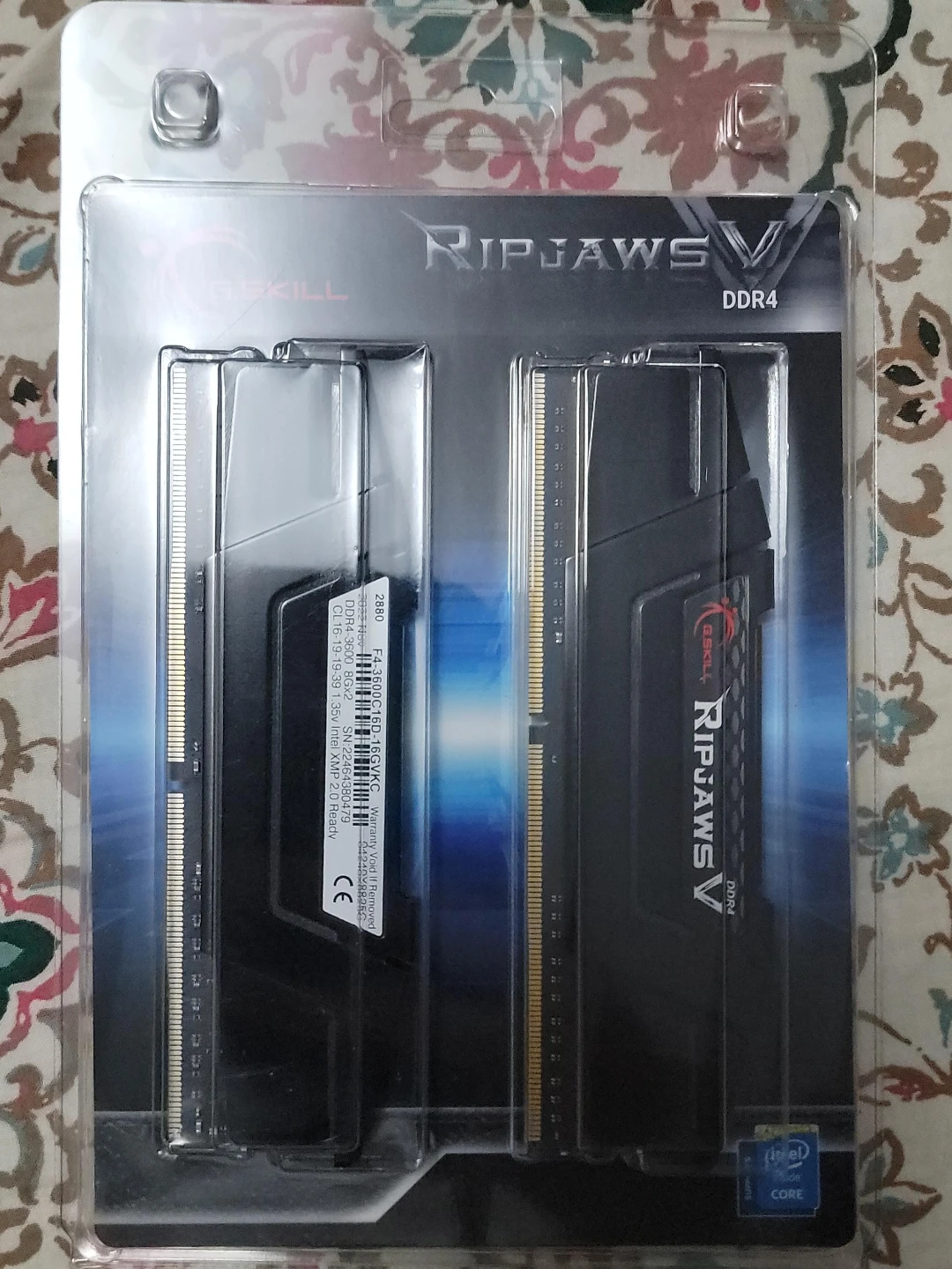 New G.Skill Ripjaws V DDR4-3600 16GB (2x8GB) RAM