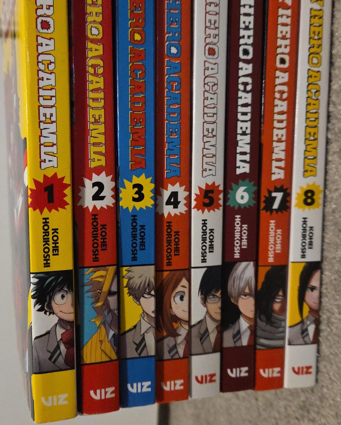 My Hero Academia Manga Volumes 1-8