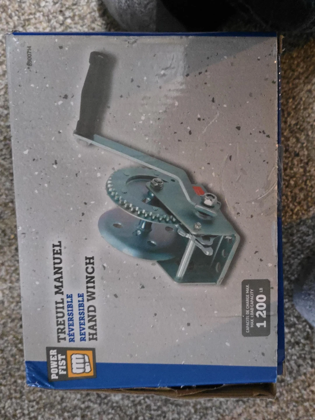 Power Fist Reversible Hand Winch - 1200 lb Capacity