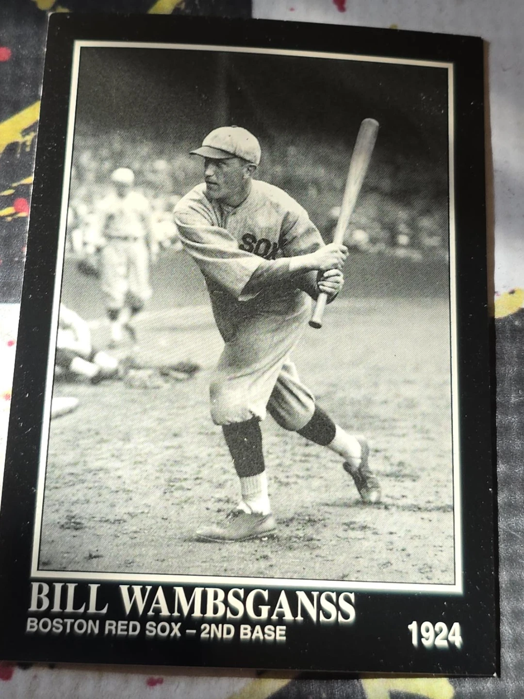 Bill Wambsganss Boston Red Sox 1924 Baseball Card