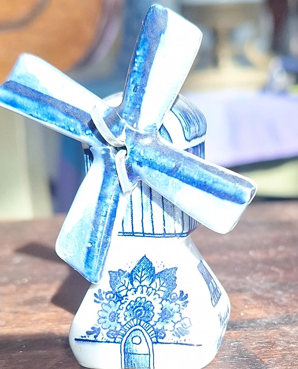 Delft Blue Windmill Figurine