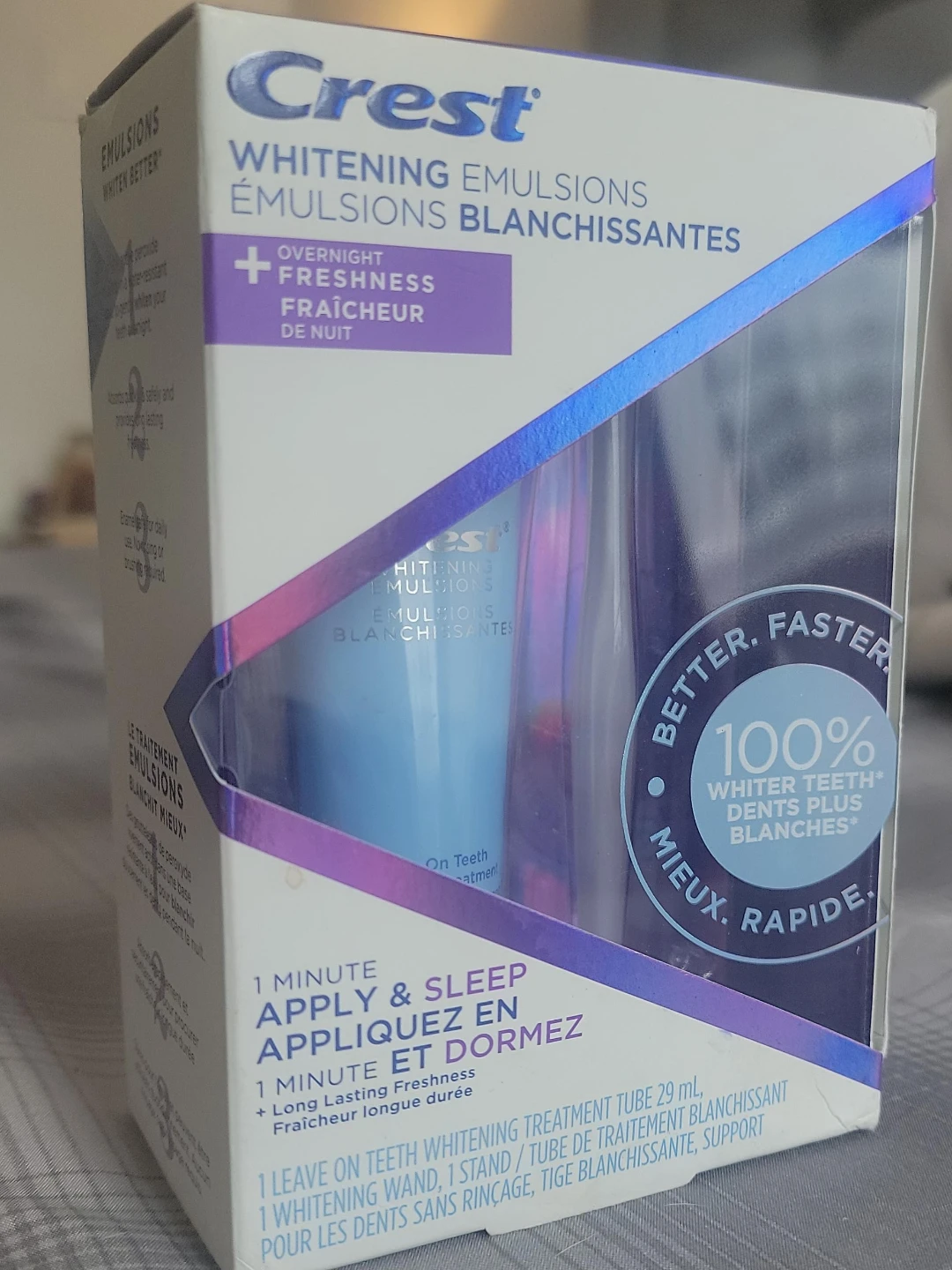 Crest Whitening Emulsions Overnight Freshness