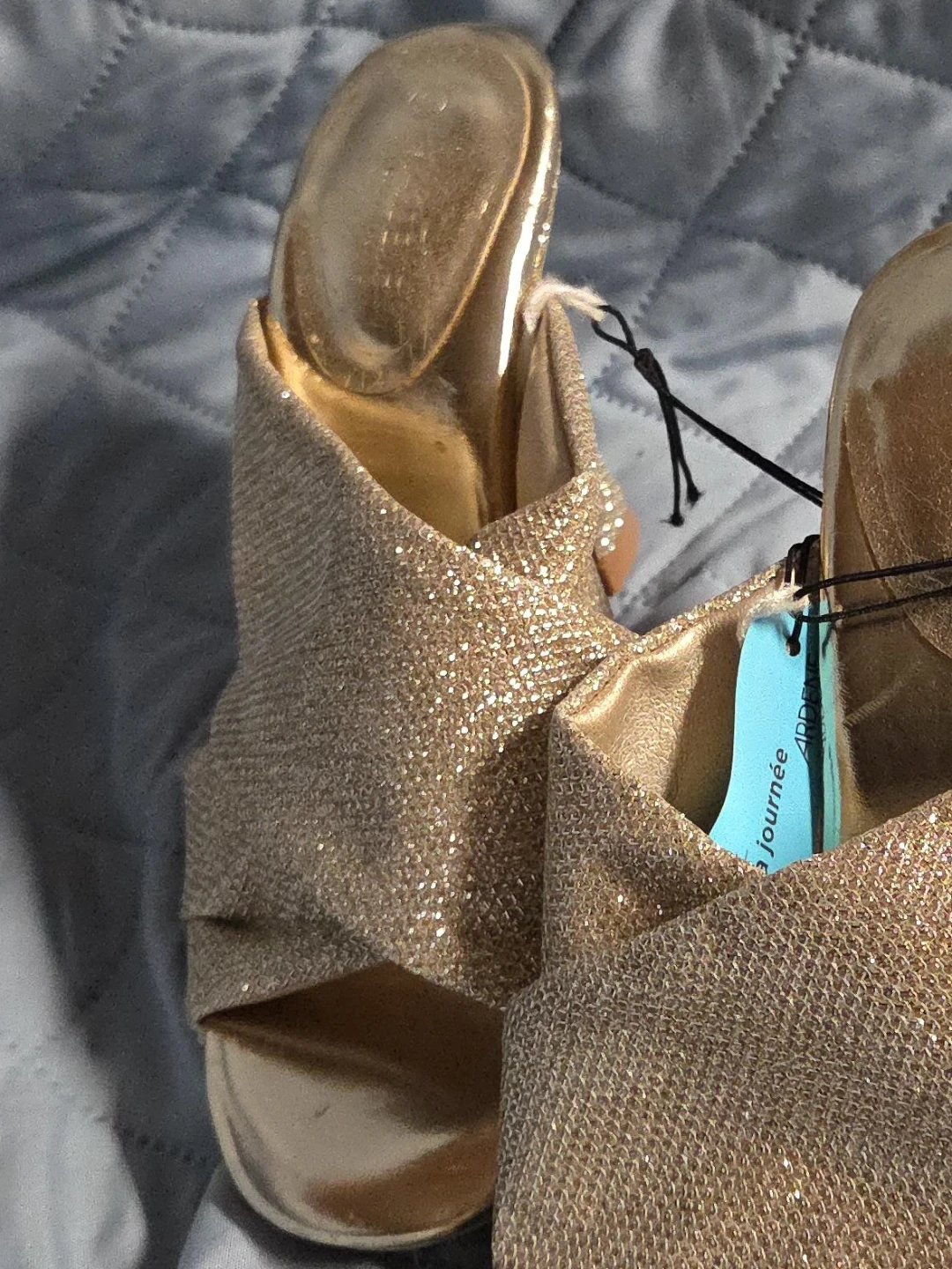 Ardenes Gold Heels