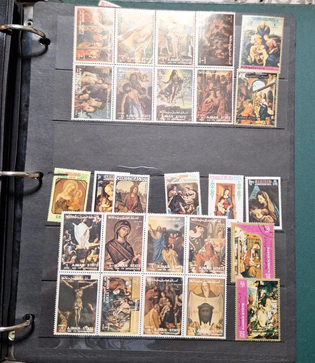 Collection of Ajman State Christmas Stamps