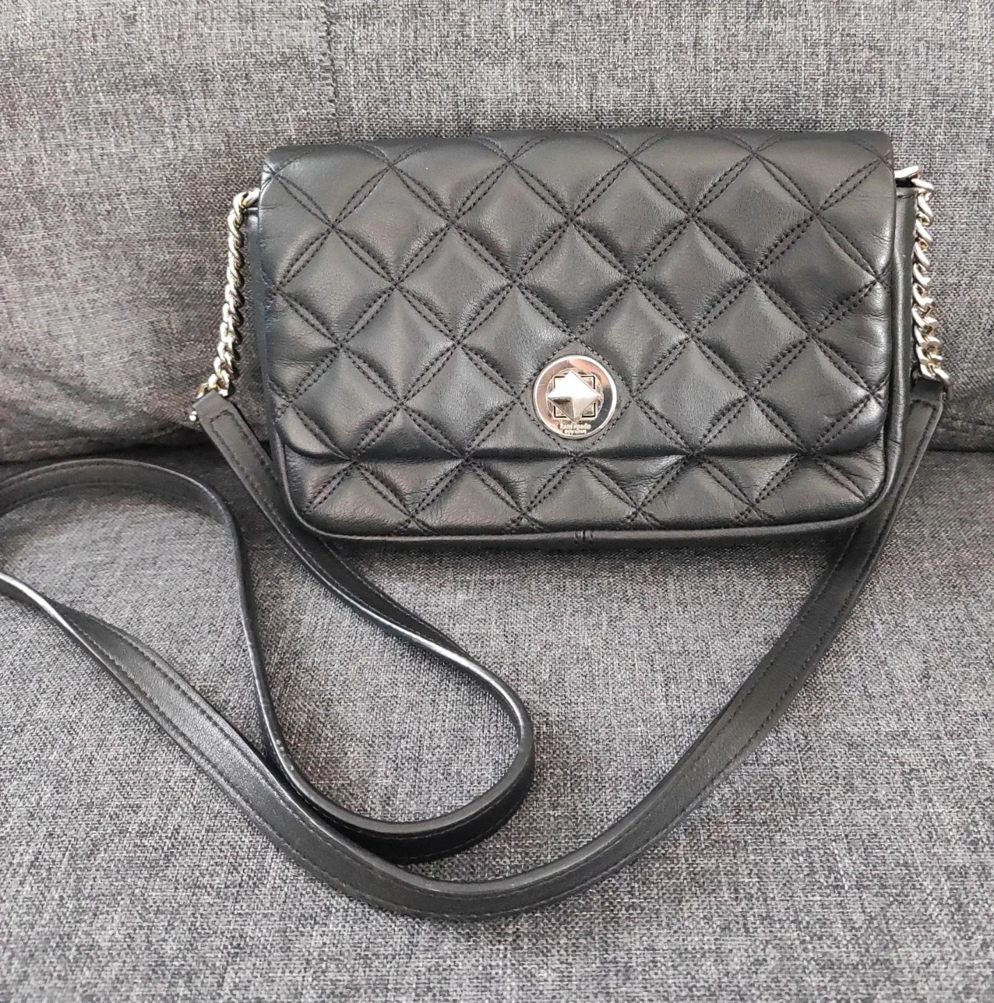 Kate Spade Black Leather Crossbody Bag