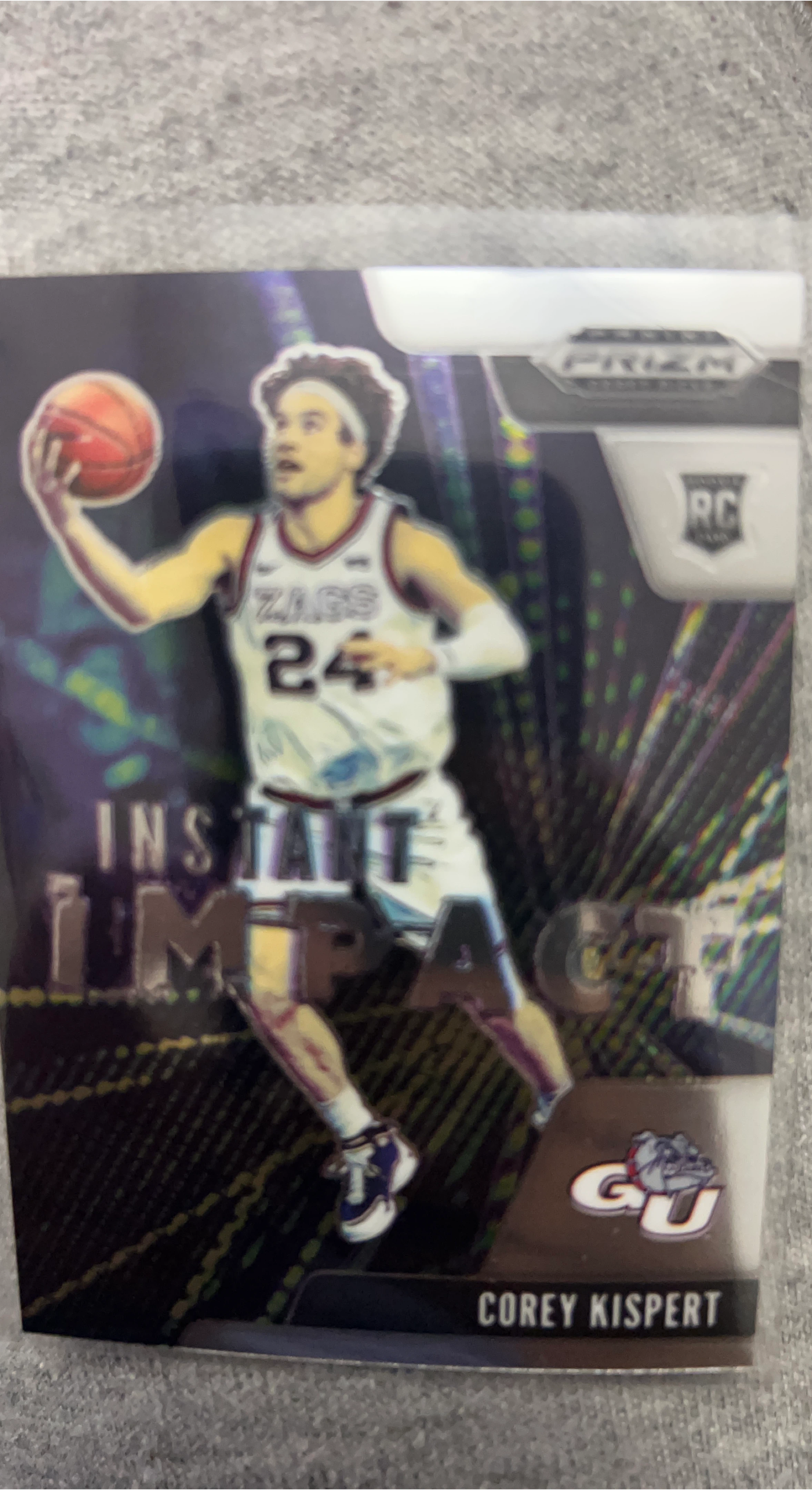 Corey Kispert Prizm RC Basketball Card