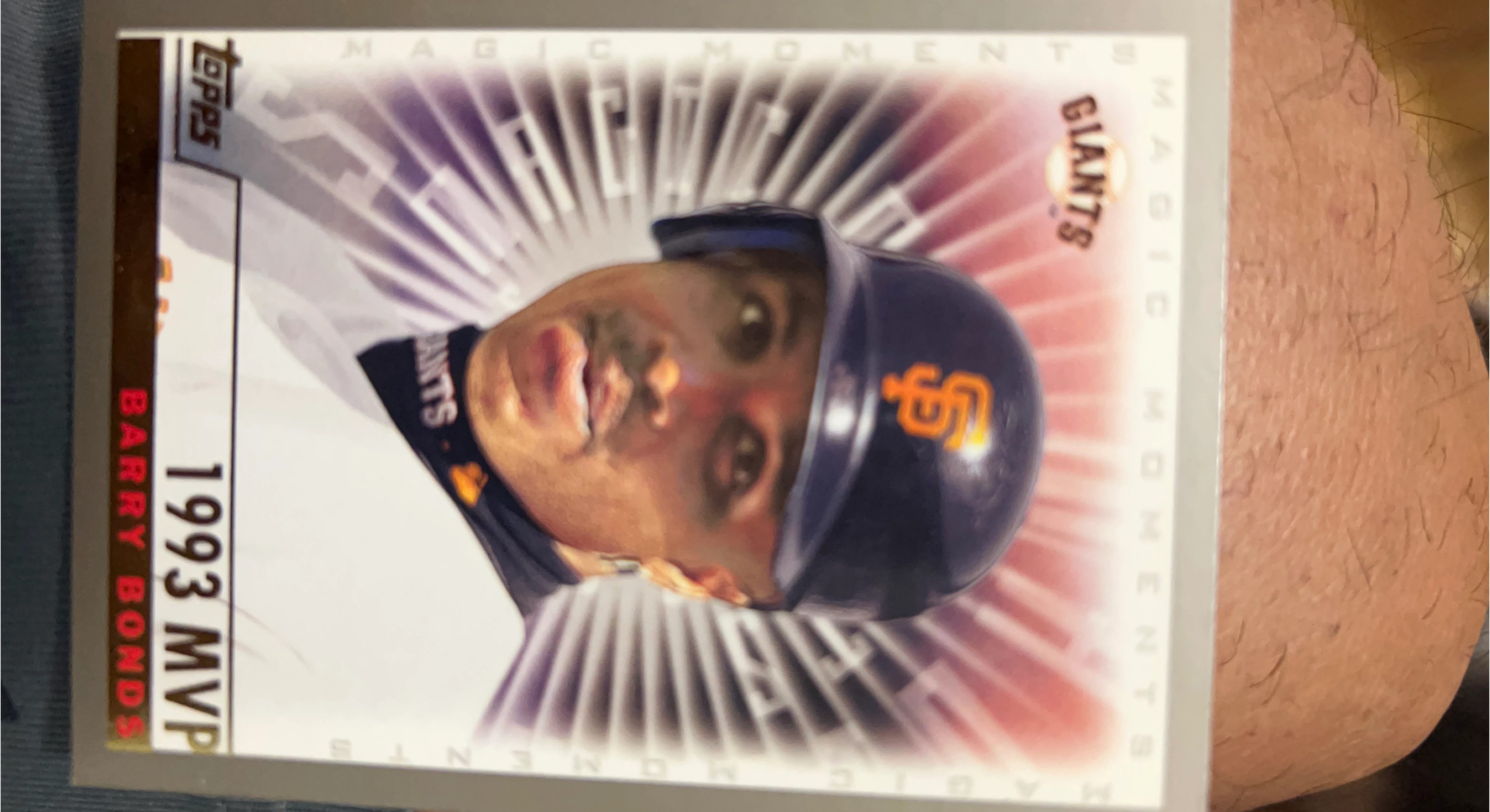 1993 Topps Barry Bonds MVP Card