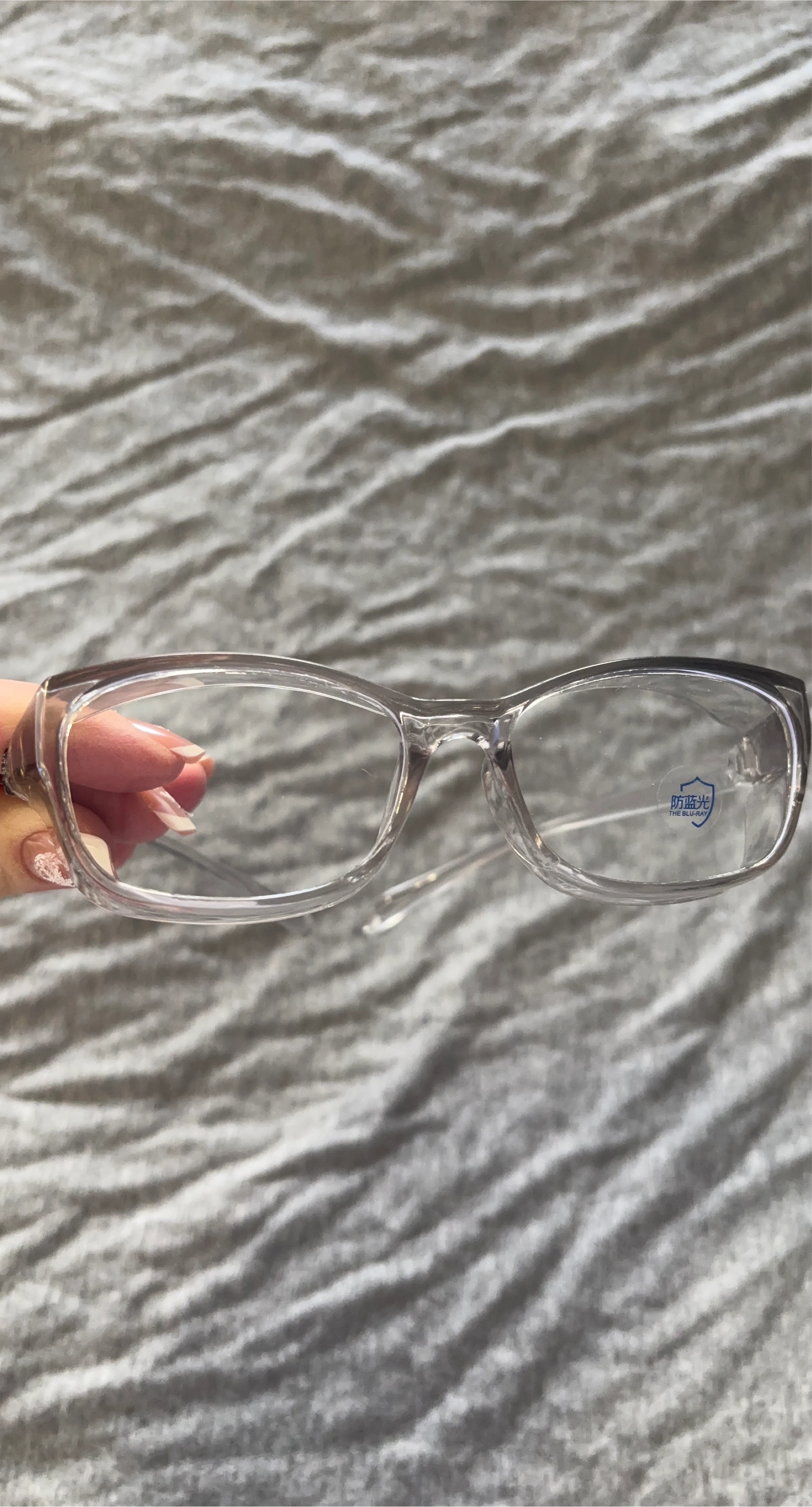 Clear Frame SAFETY Glasses - The Blu-Ray