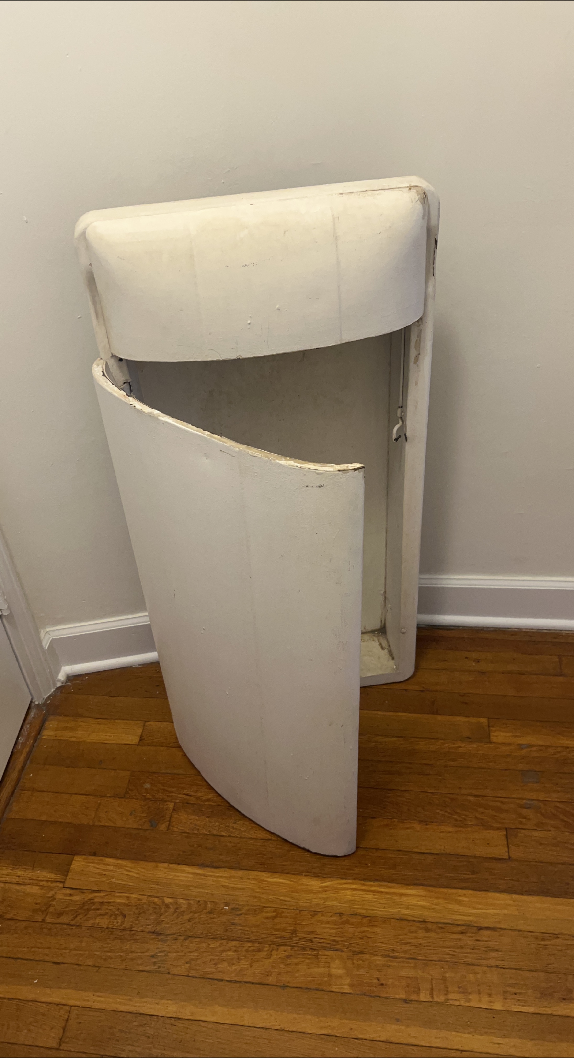 Vintage Metal Laundry Hamper (wall mount)