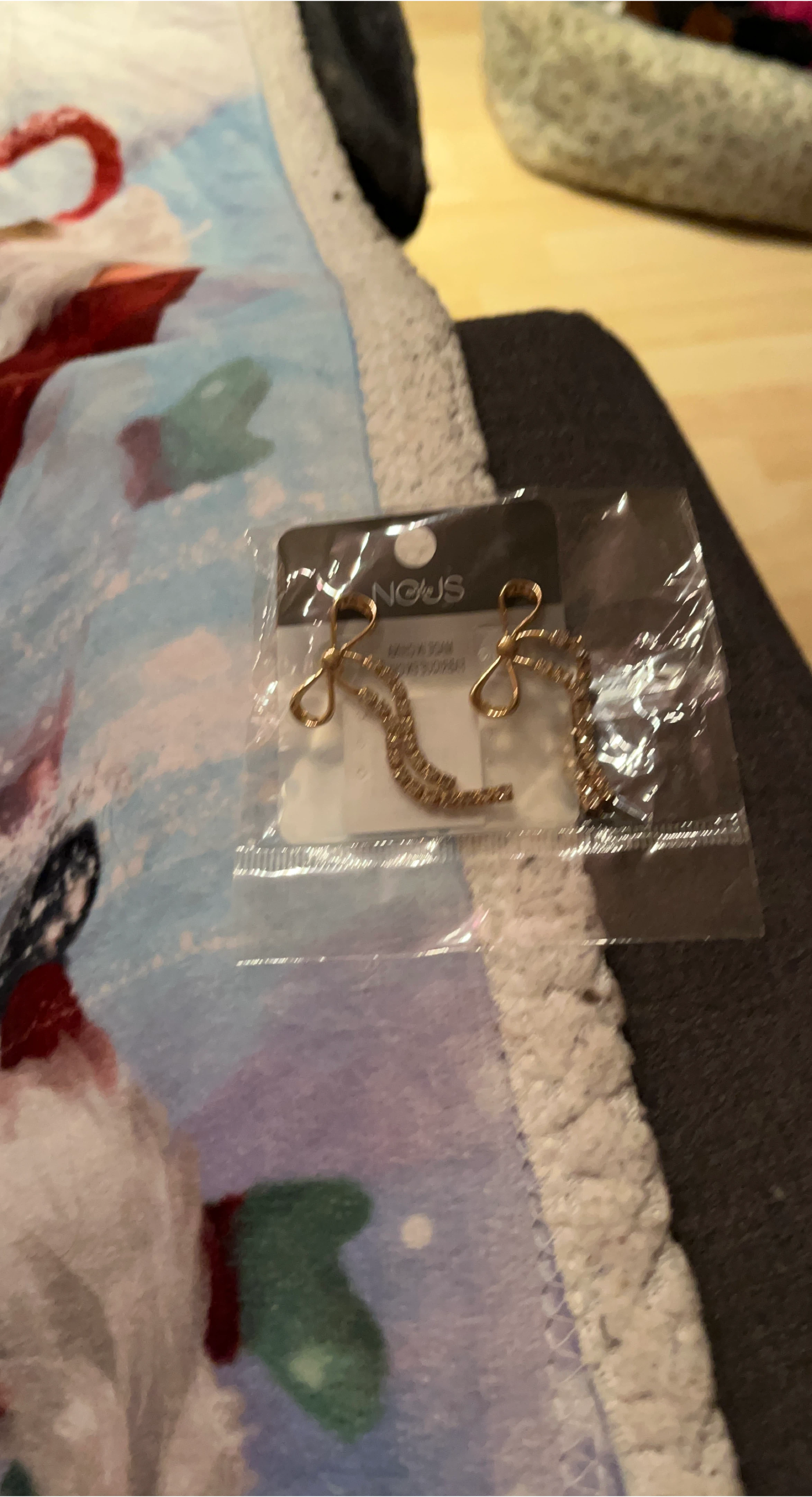 Nous Gold Tone Earrings - New in Package