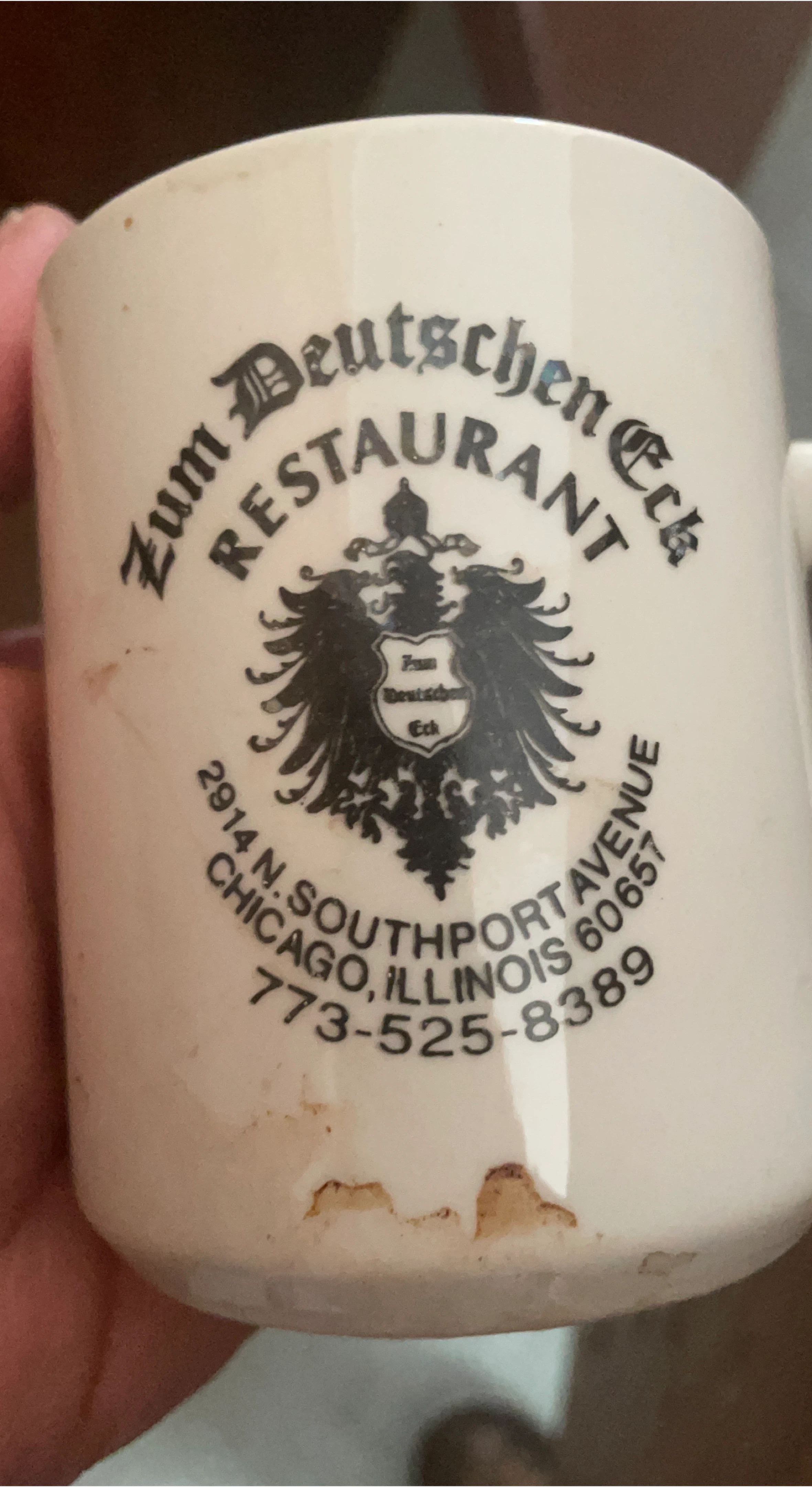 Zum Deutschen Eck Restaurant Mug