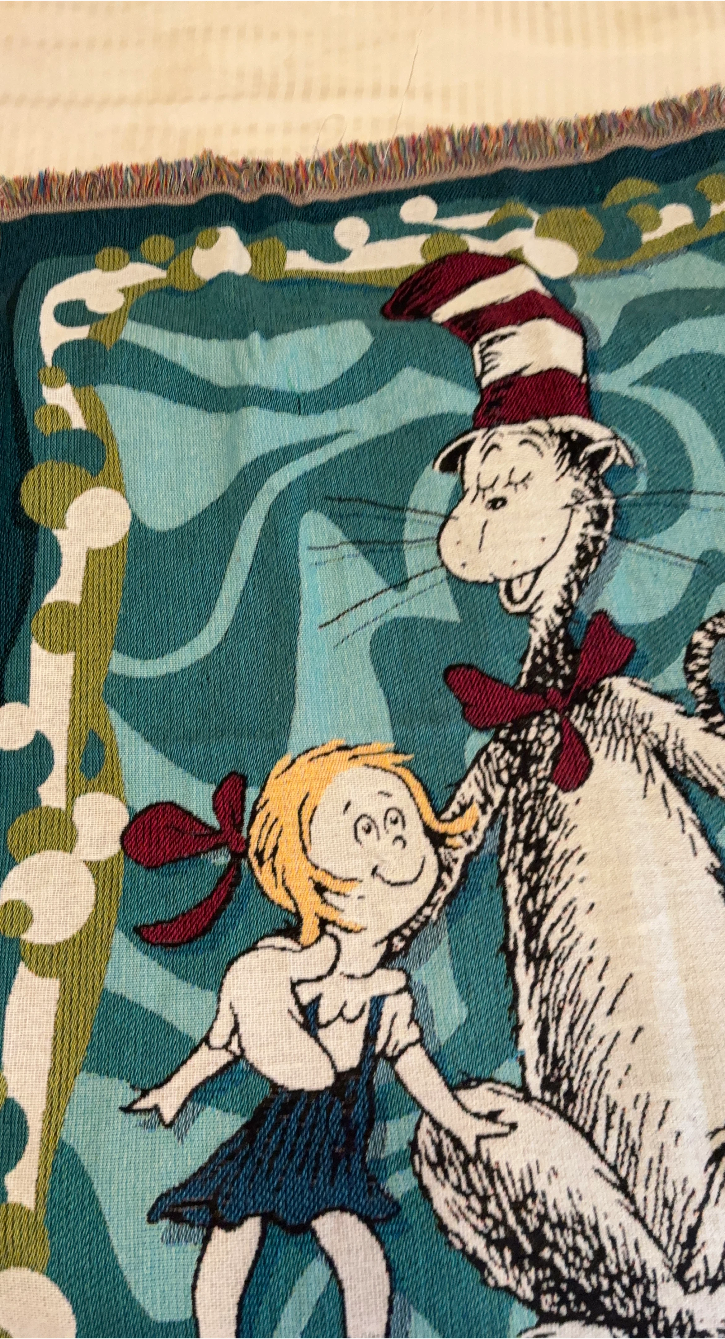The Cat in the Hat Woven Throw Blanket