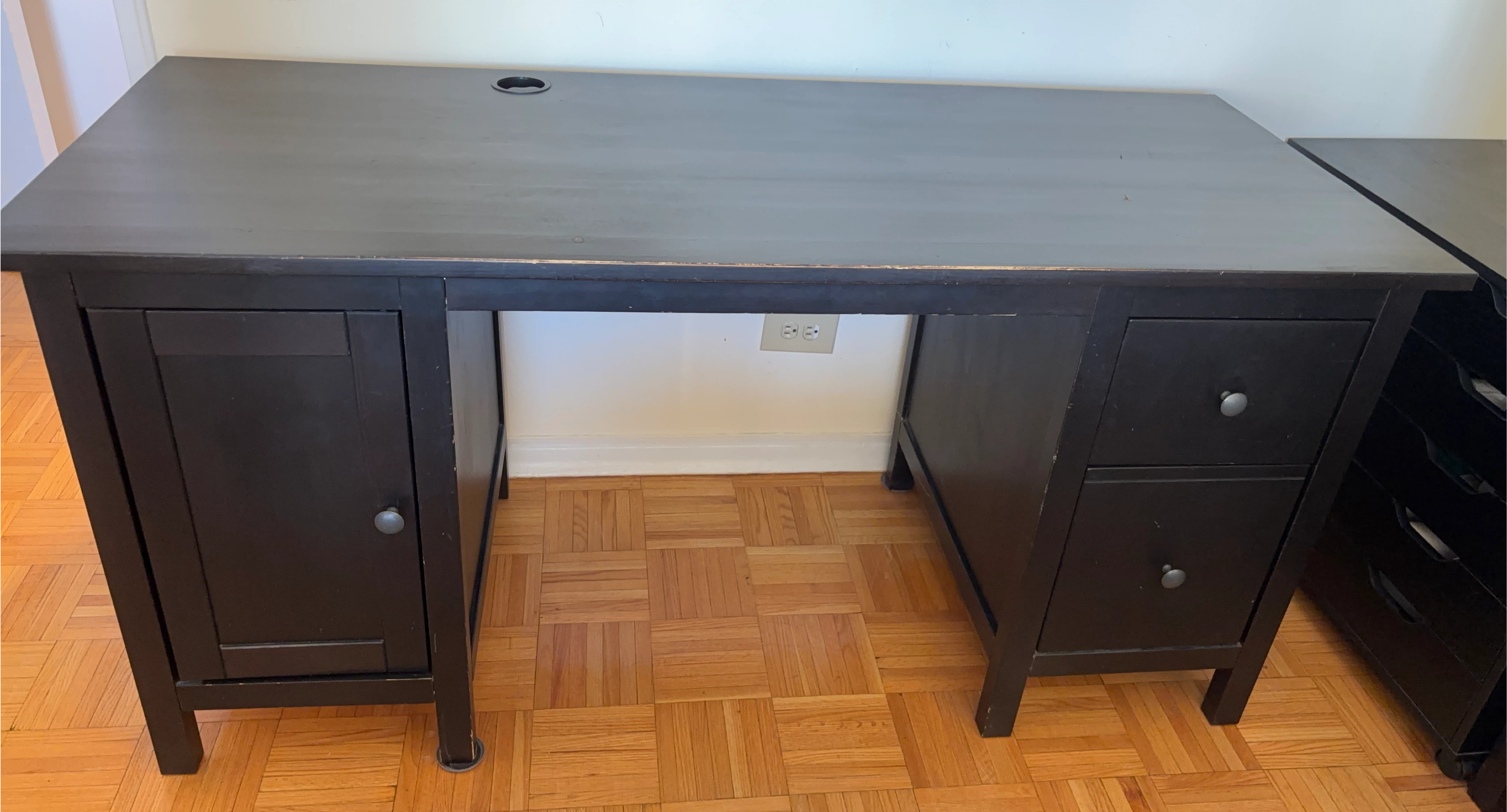 IKEA Hemnes Desk - Black/Brown