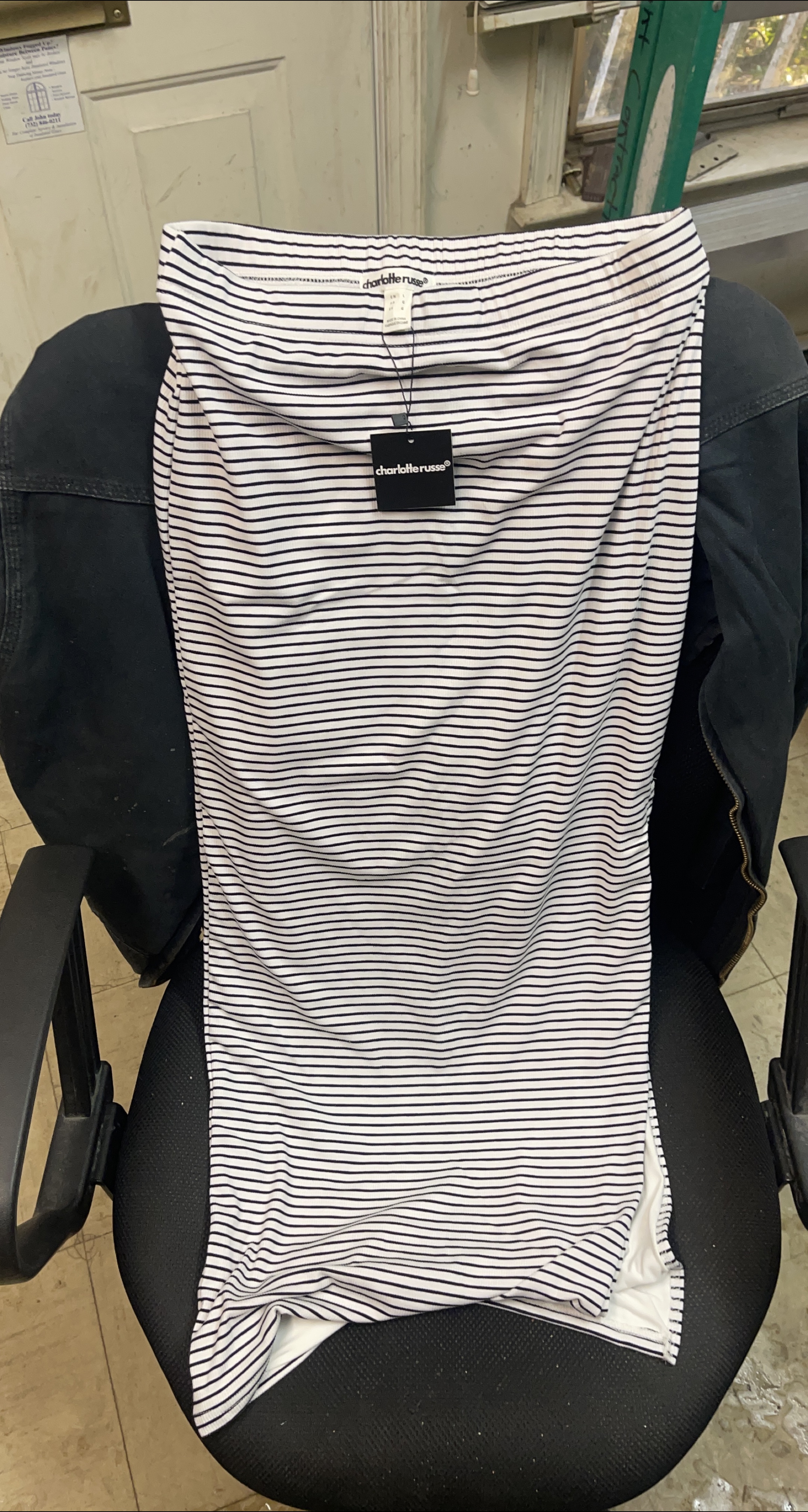 Charlotte Russe Striped Skirt Size L
