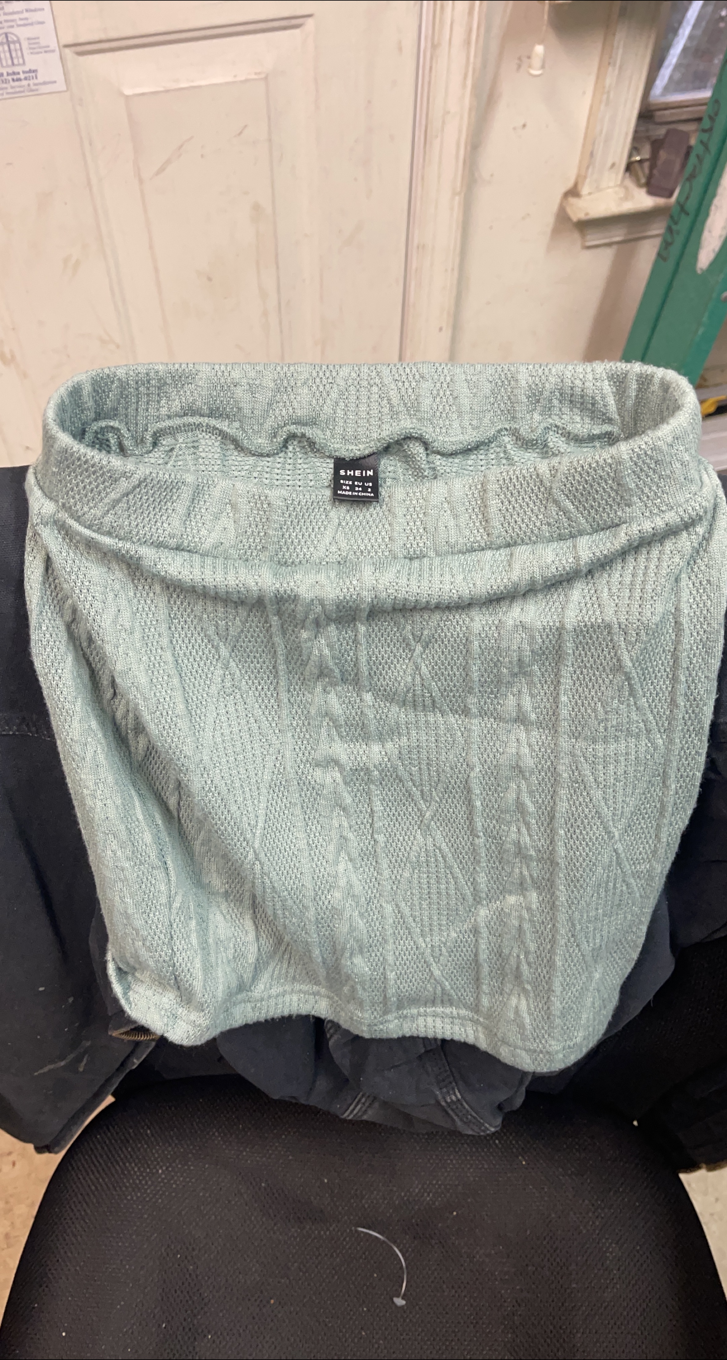 Shein XS Knit Mini Skirt - Light Green