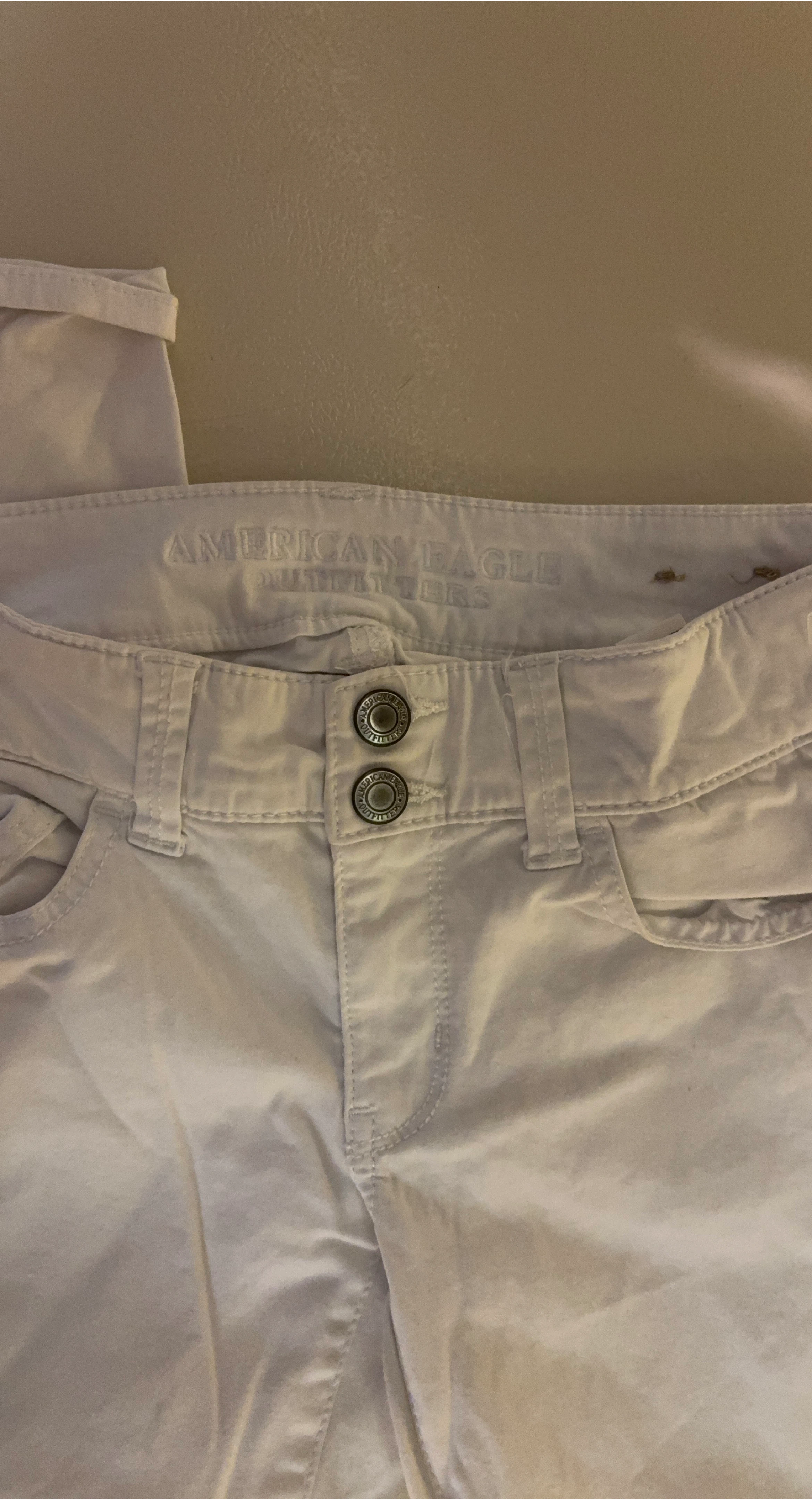 American Eagle White Skinny Jeans