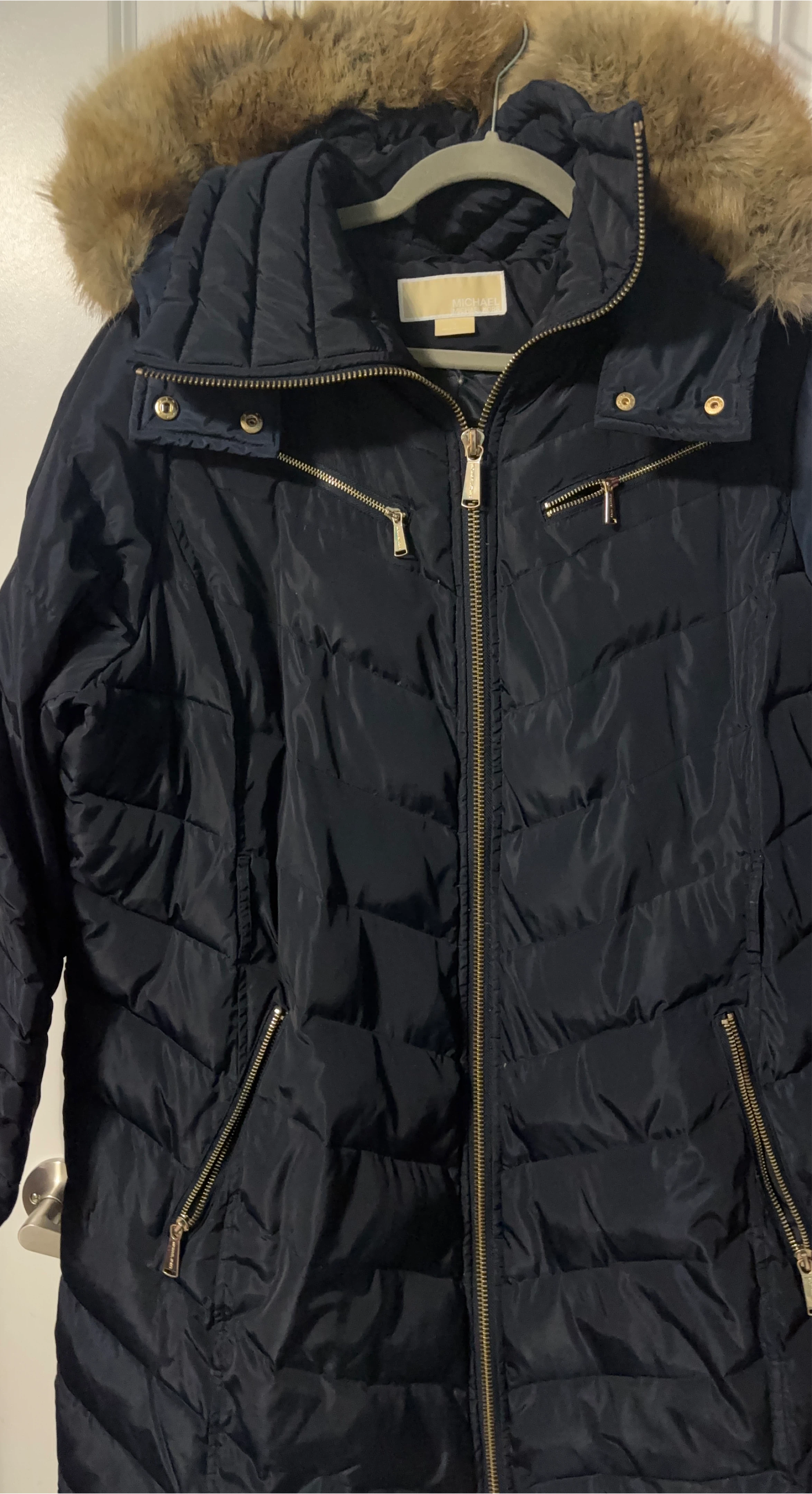 Michael Kors Puffer Coat with Fur Hood