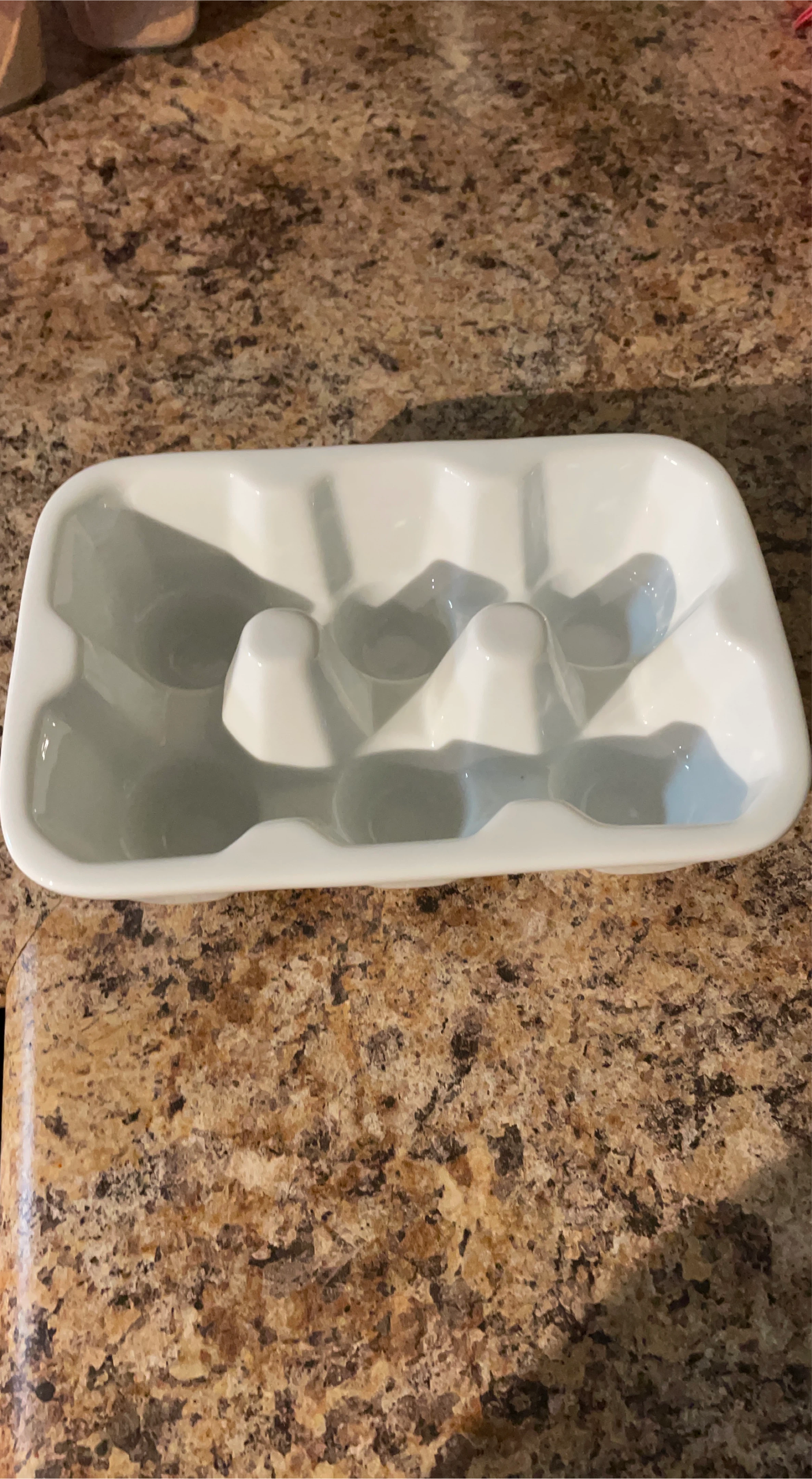White Ceramic Egg Holder
