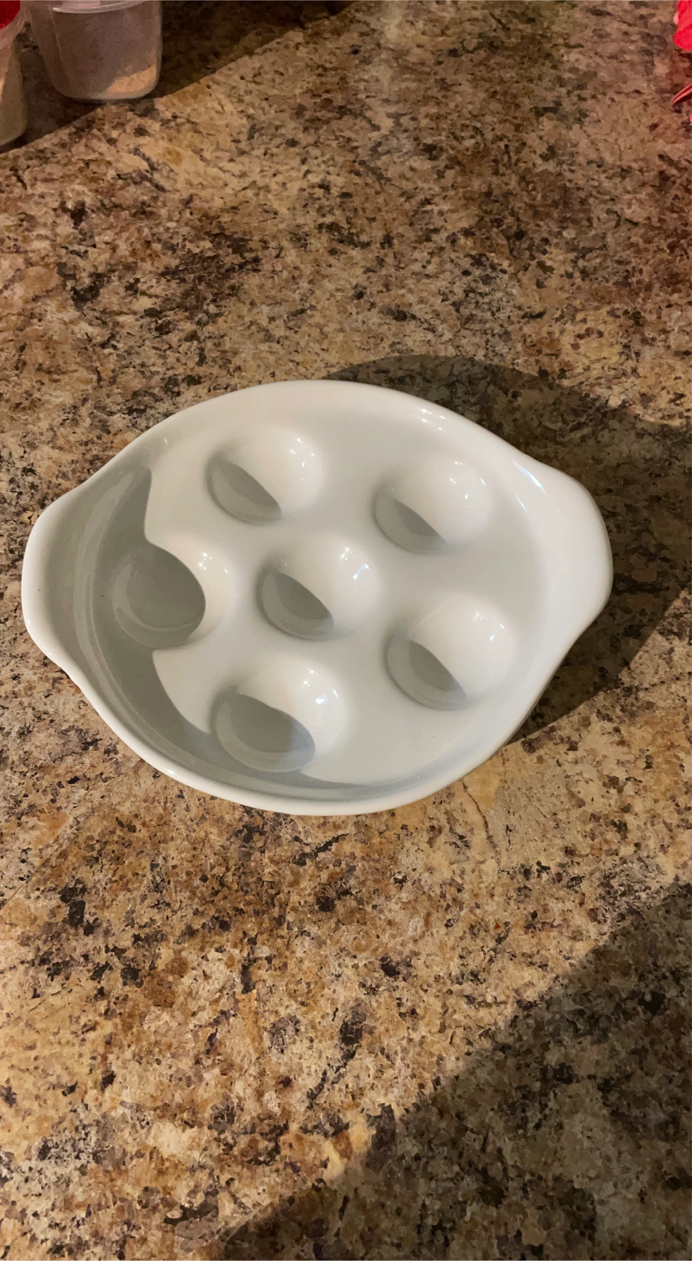 White Escargot Plate