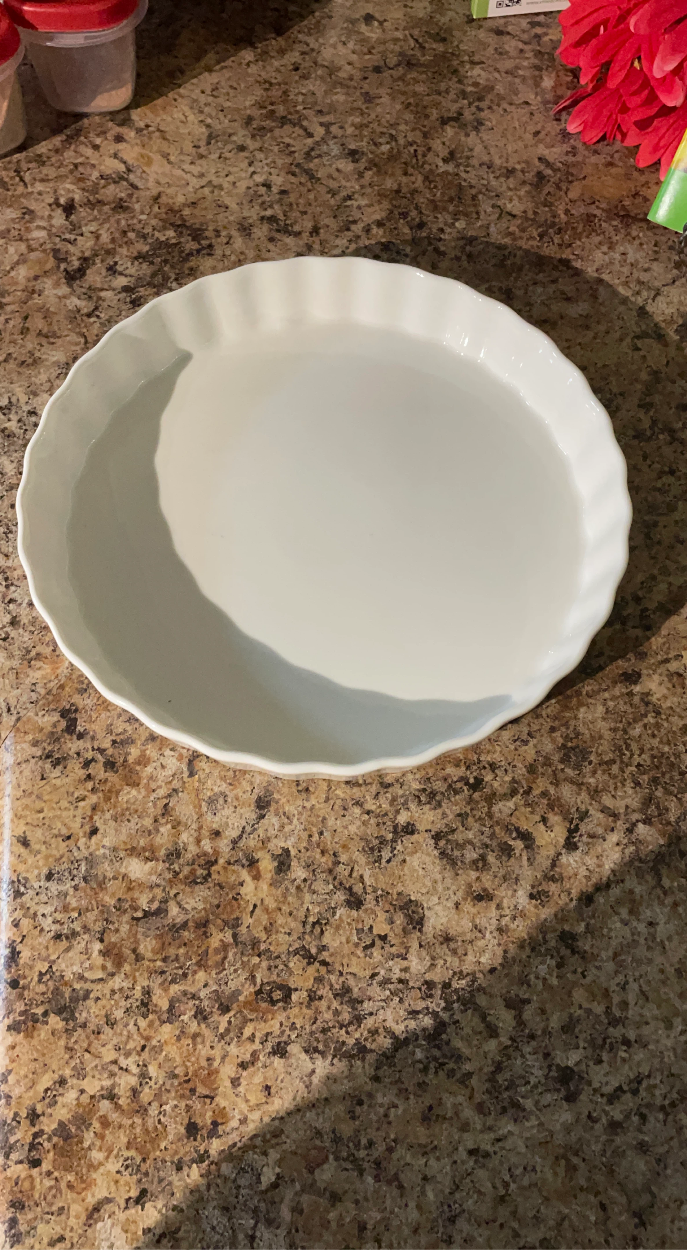 White Pie Dish