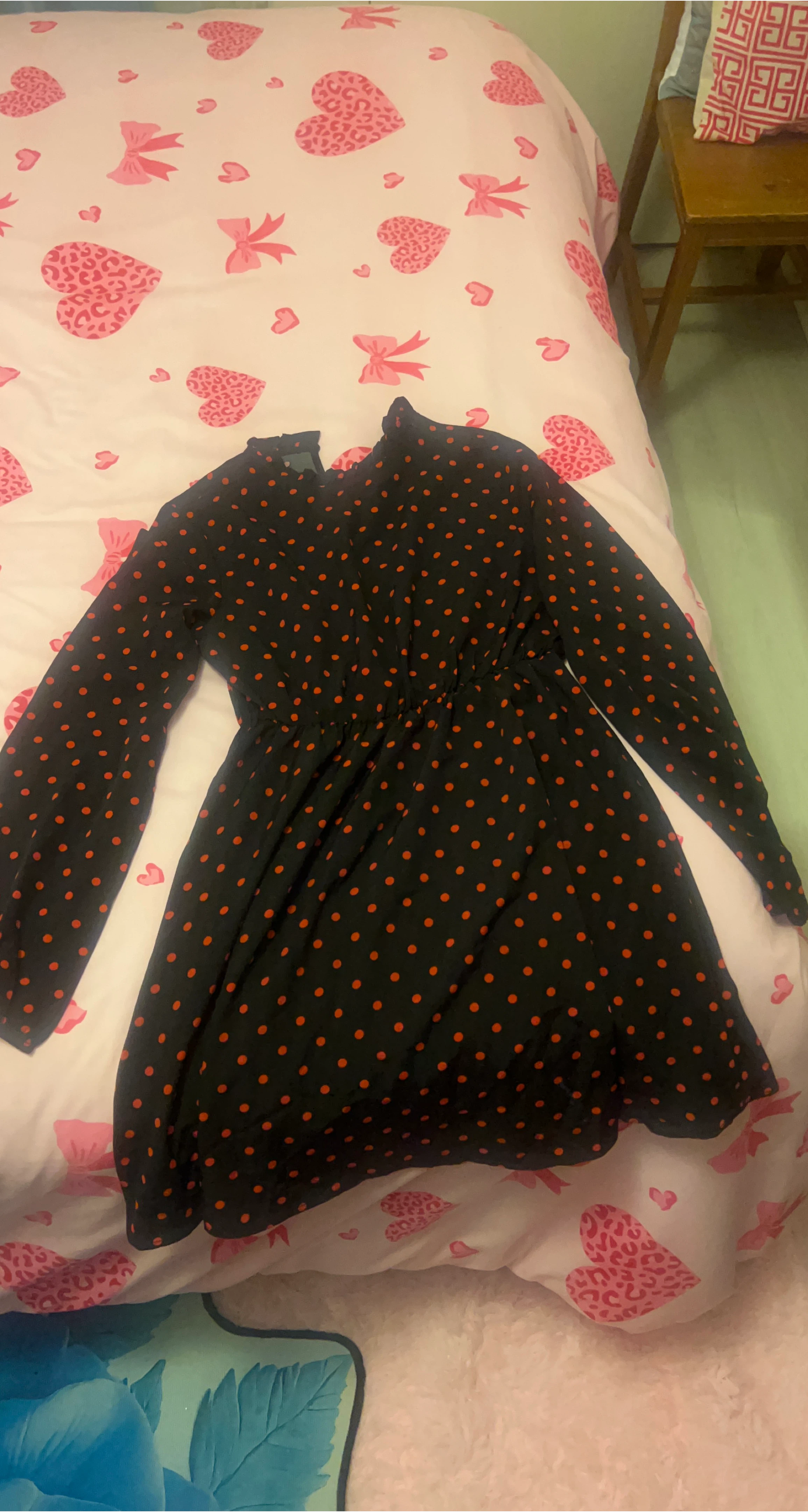 Polka Dot Long Sleeve Dress