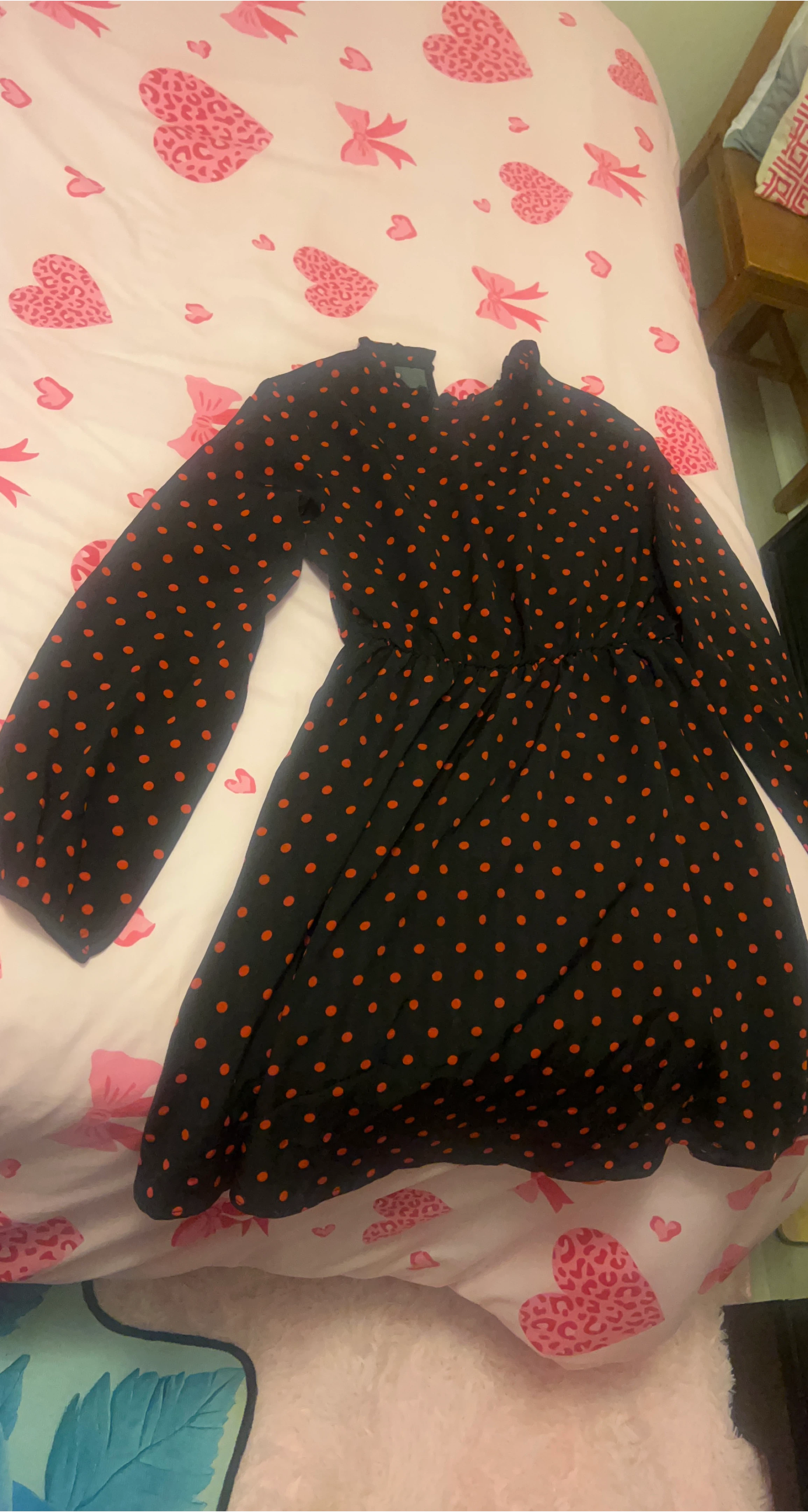 Polka Dot Long Sleeve Dress