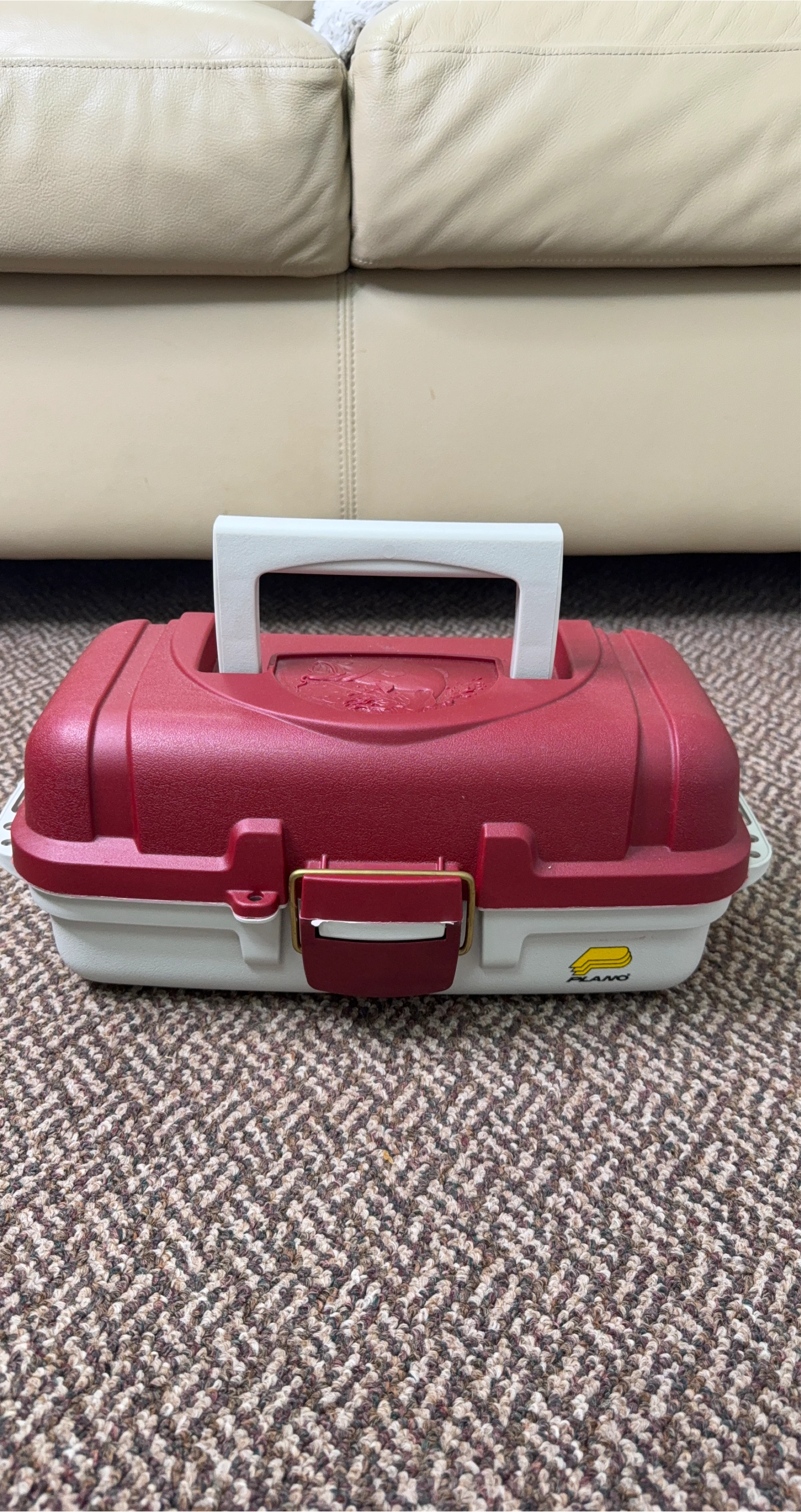 Plano Fishing Tackle Box - Red & White