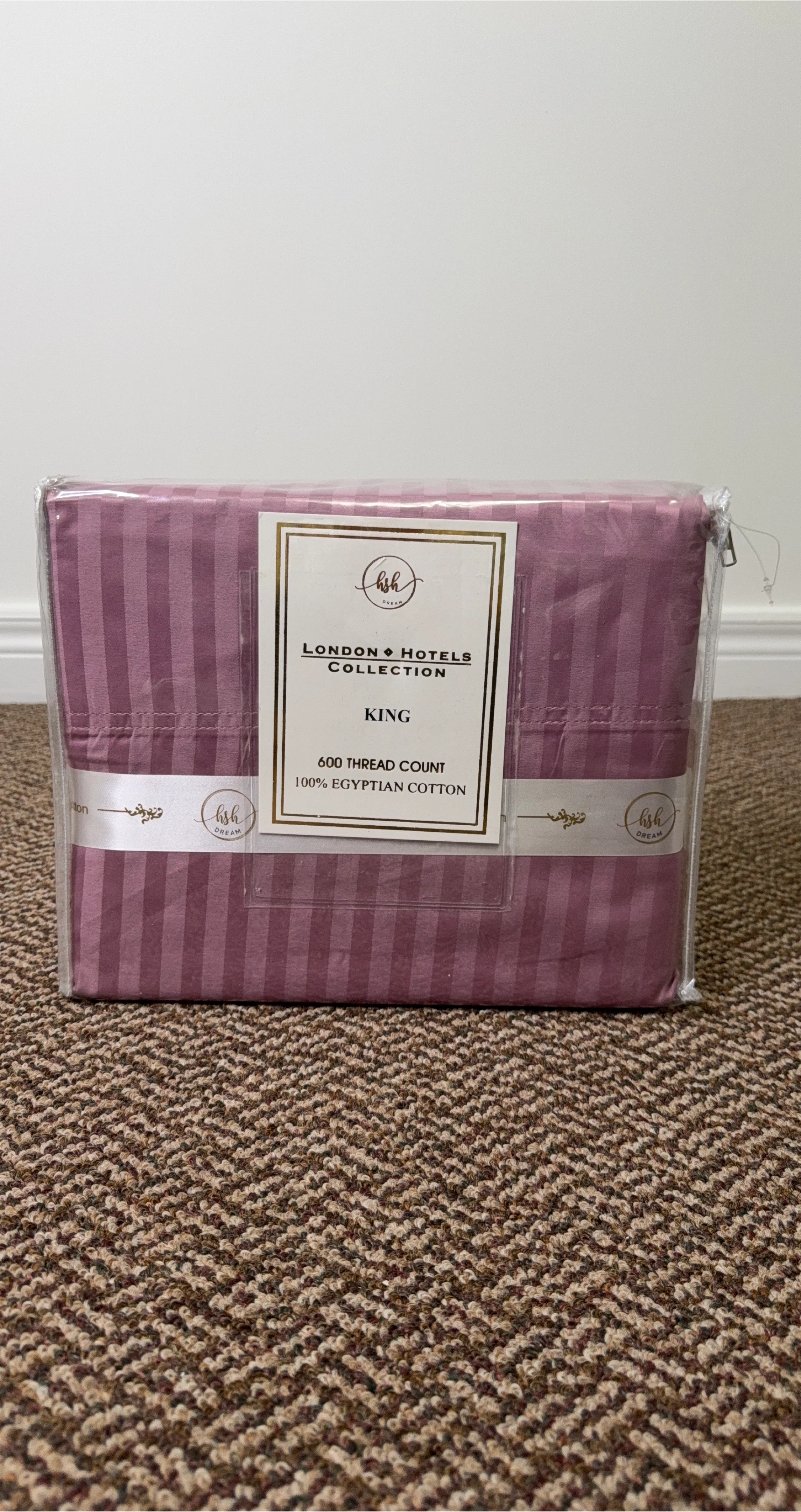 London & Hotels Collection King Sheet Set - New